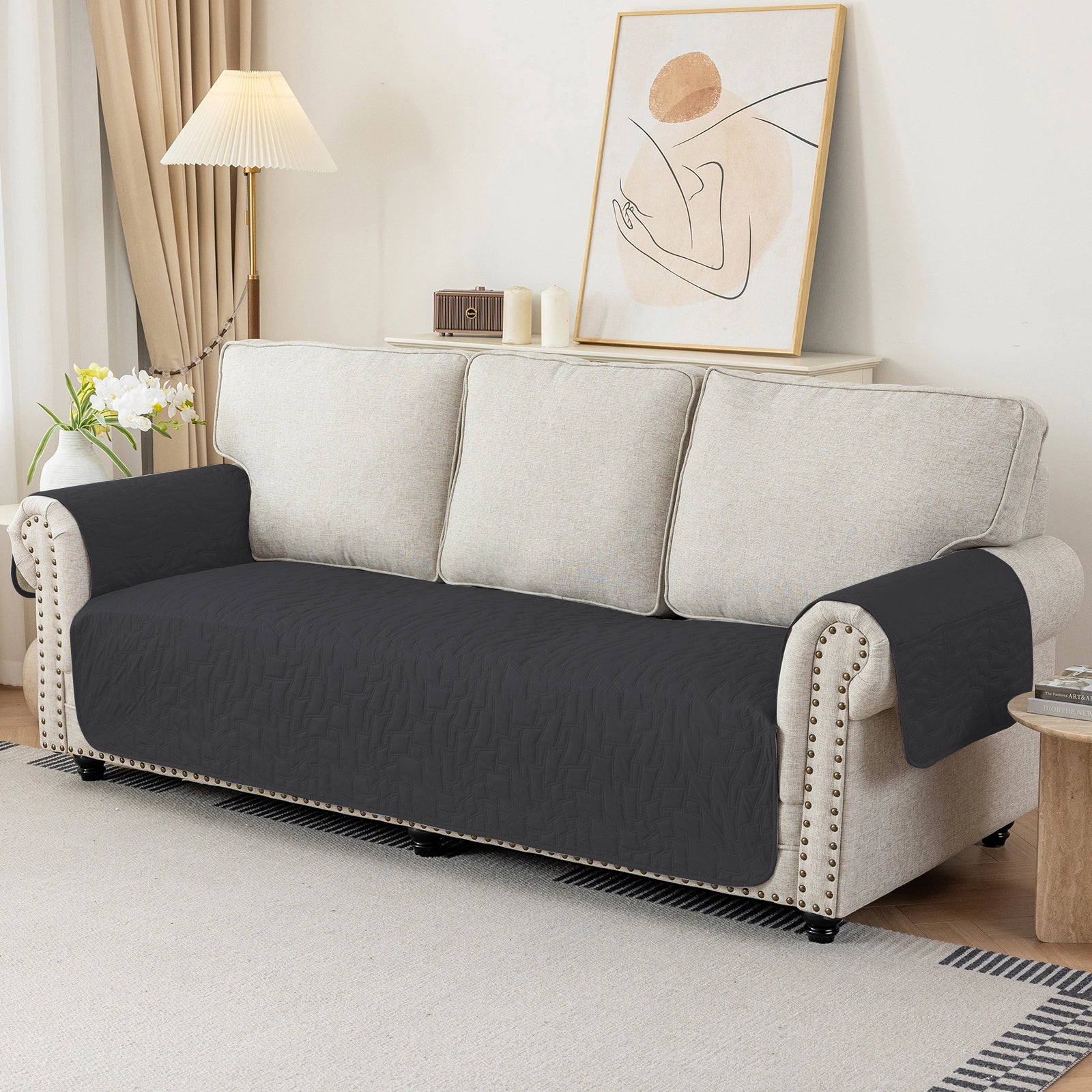 YSTYLE Waterproof 3 Seater Armchair Cover Anti Slip for Pet Protection-YSTYLE