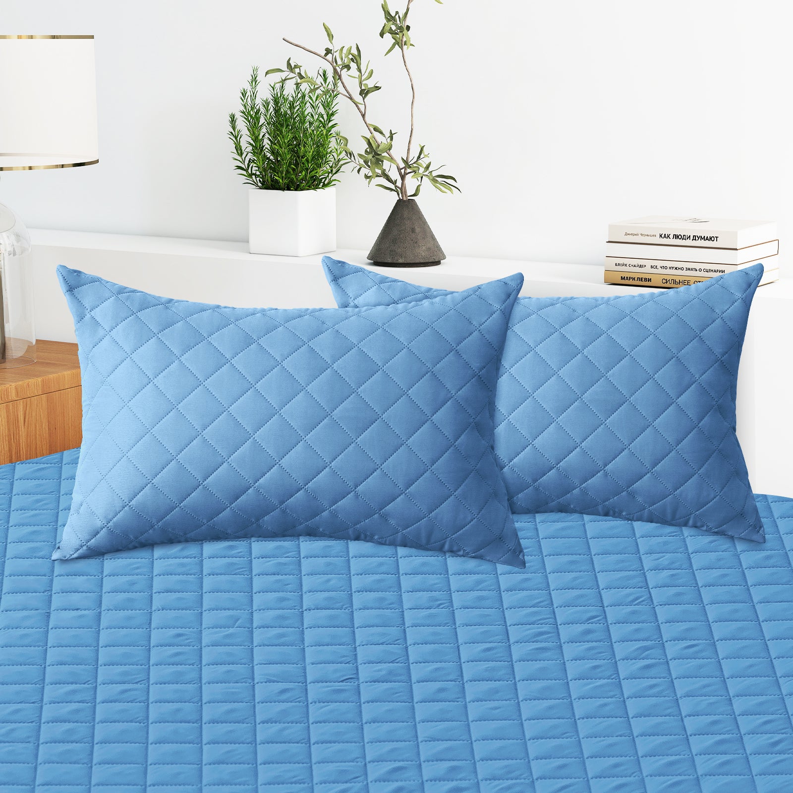 YSTYLE 2 Waterproof Pillowcases 50x80cm Breathable Anti Mite-YSTYLE