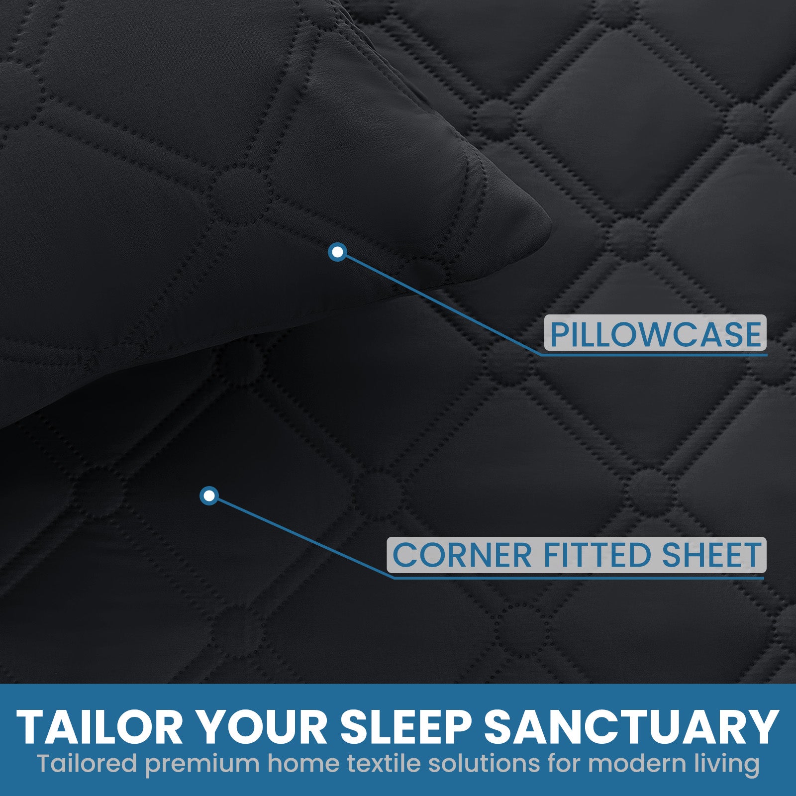 Ystyle Waterproof Pillow Protectors 50x80 cm Set of 2, Scratch-Resistant Pillowcase Covers