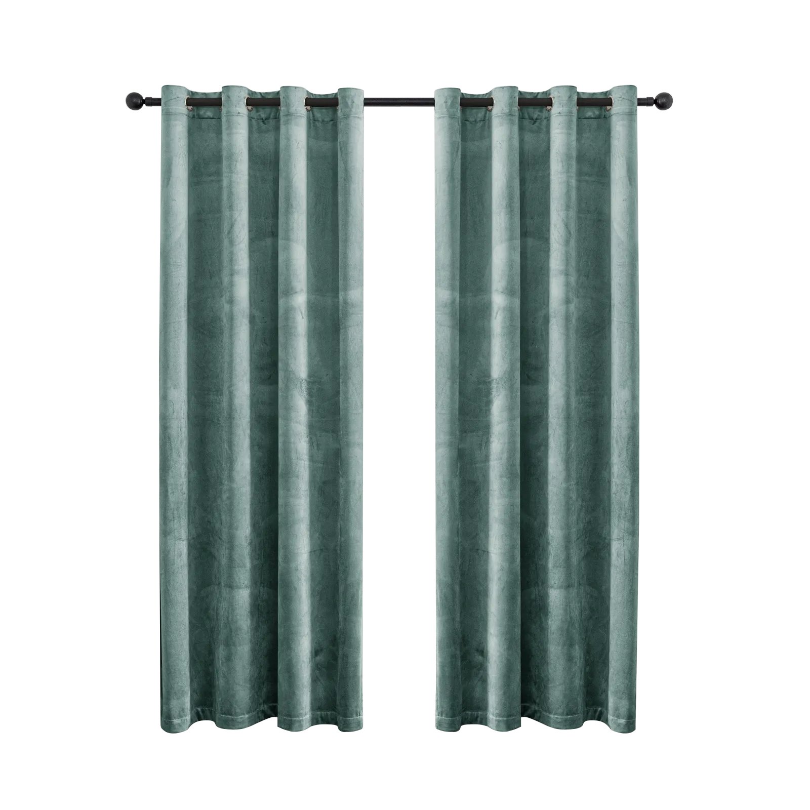 YSTYLE Elegant Velvet Curtains-2 pcs, Blackout & Heat Insulating, Eyelet Drapes for Home Windows