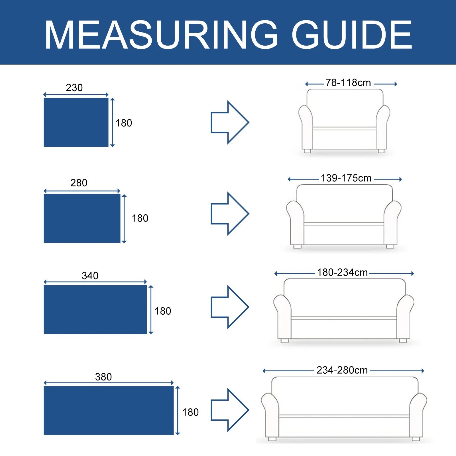 YSTYLE 4 Seater Blanket – Versatile Sofa Blanket, Full Coverage, Anti-Stain Design,Geometric Square