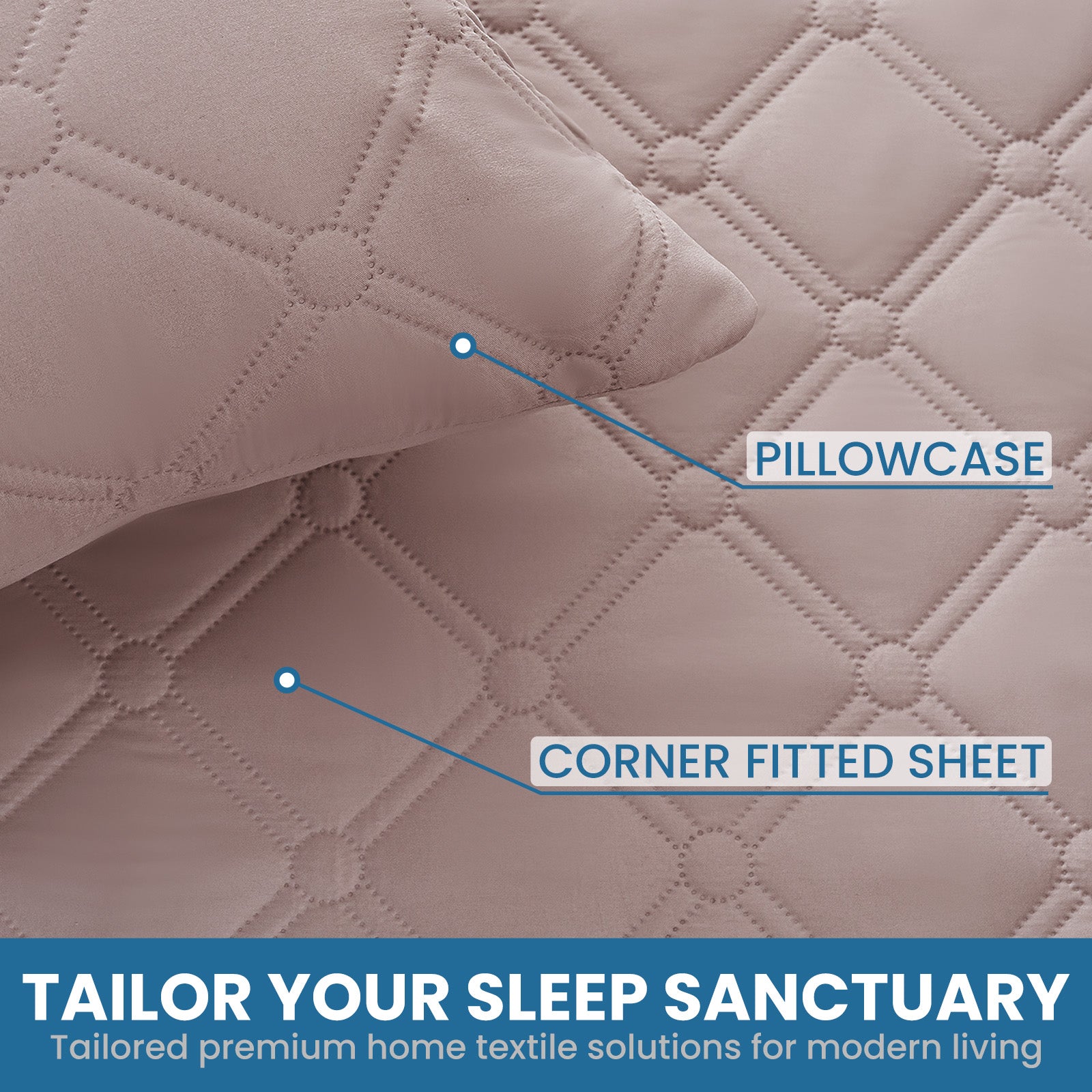 Ystyle Waterproof Pillow Protectors 50x80 cm Set of 2, Scratch-Resistant Pillowcase Covers