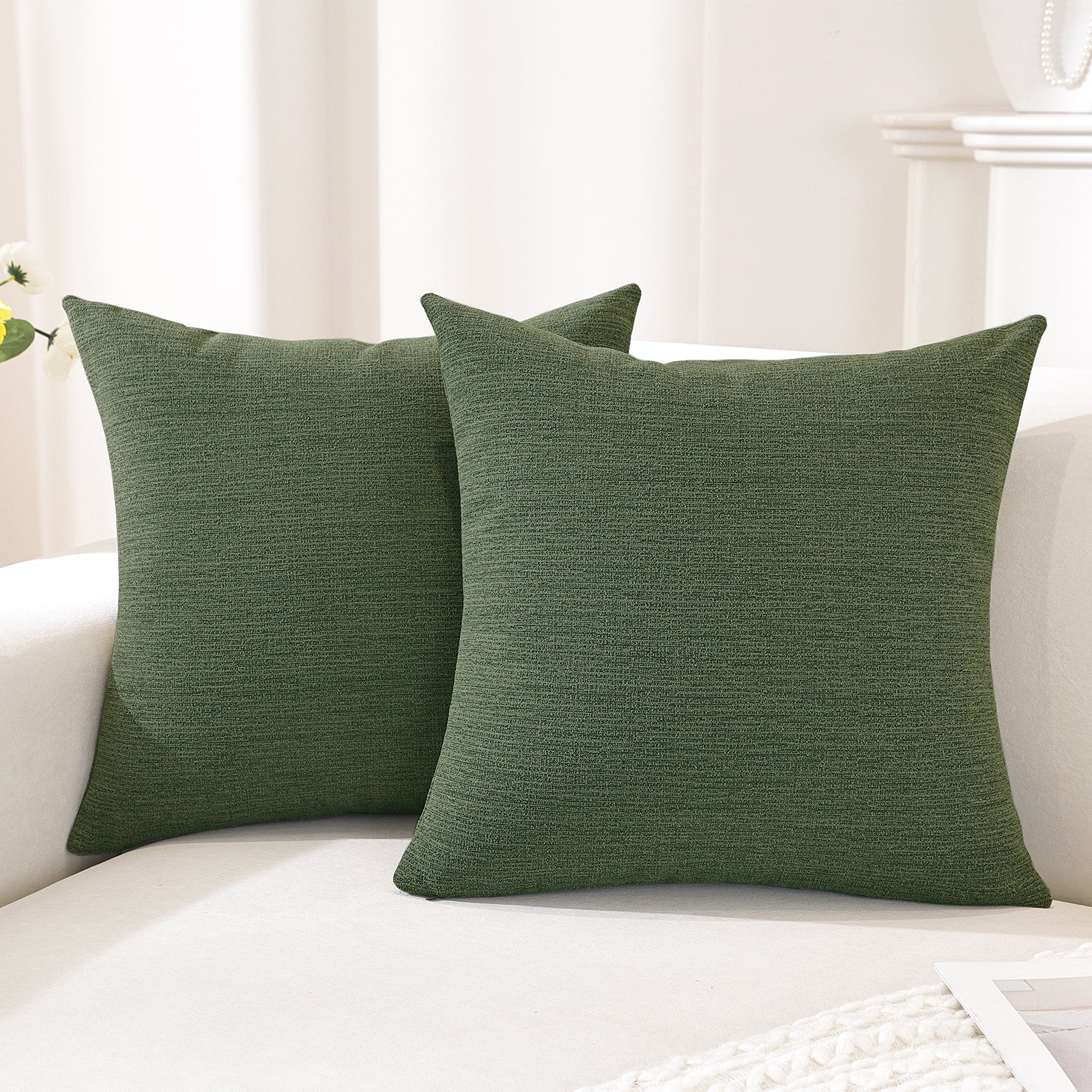 YSTYLE Couch Throw Pillow Covers 18x18 Neutral Soft Decorative Pillow Covers