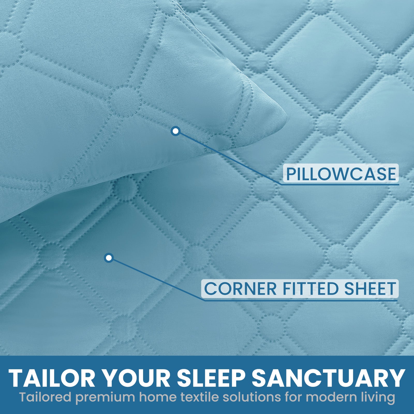 Ystyle Waterproof Pillow Protectors 50x80 cm Set of 2, Scratch-Resistant Pillowcase Covers