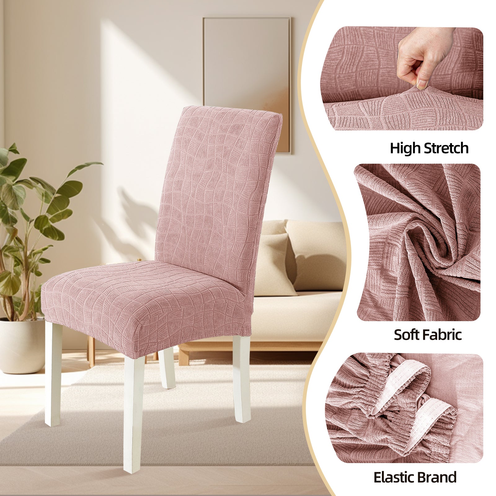 YSTYLE 2 Pieces Universal Stretch Chair Covers with Backrest