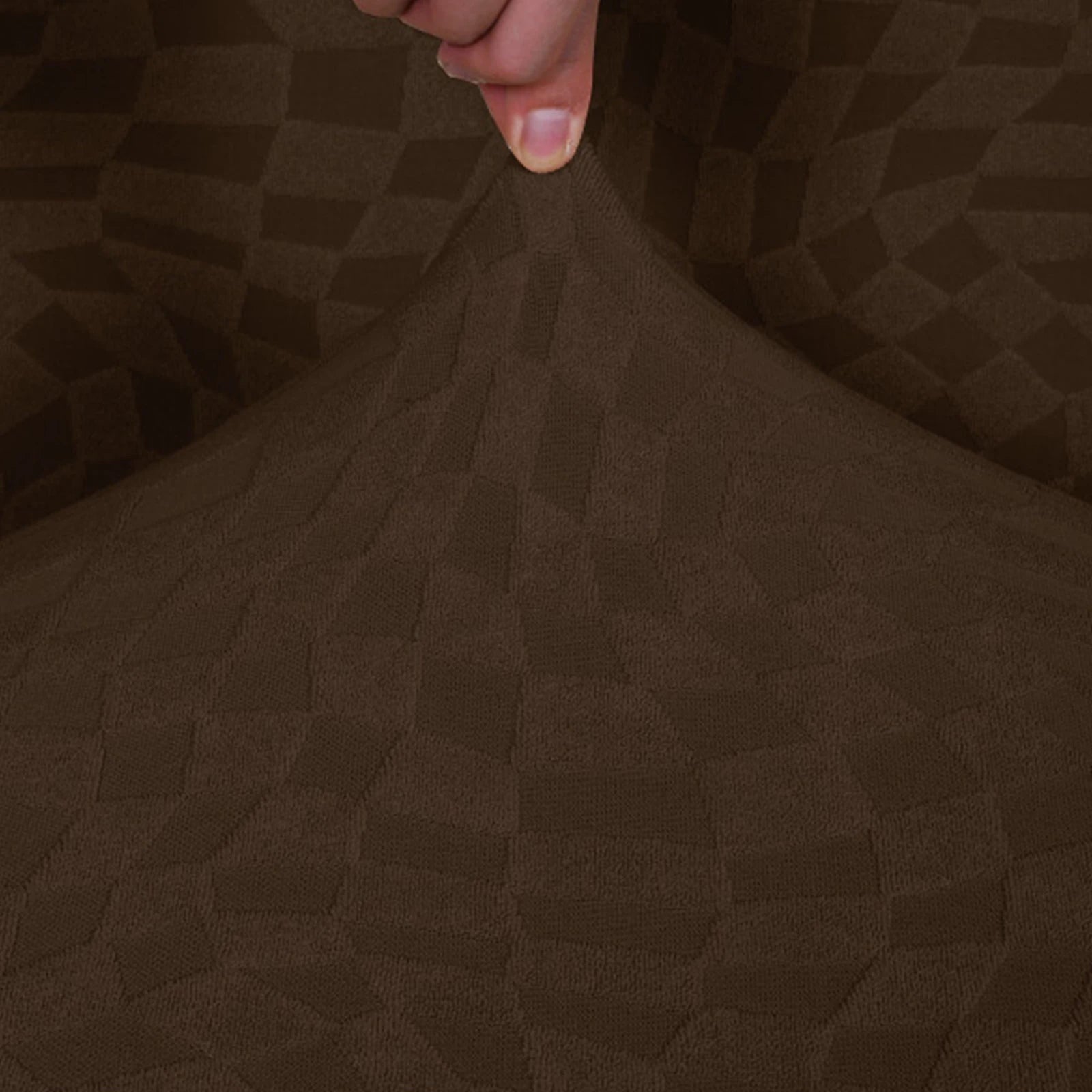 YSTYLE L-Shaped 1+2 Seater Sofa Cover – Stretch Fit, All-Around Protection, Non-Slip Design,Deformed Grid