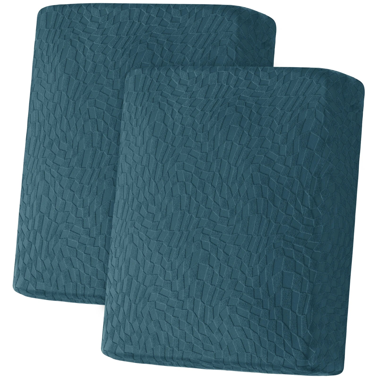 YSTYLE 2 Pieces Sofa Cushion Cover – Stretch Fit, Anti-Slip Design, Universal Use, Geometric Style, Full Protection-Jacquard Plaid