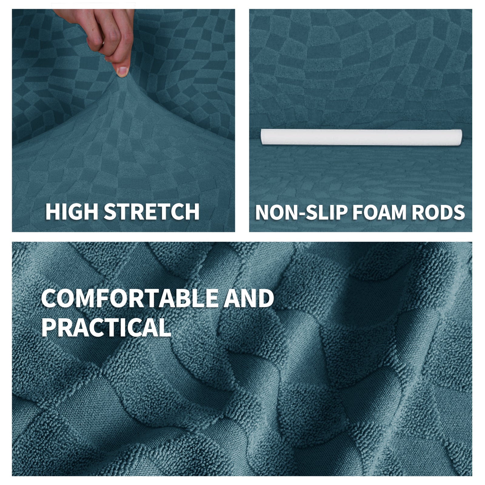 YSTYLE 2 pezzi copertura elastica per divano angolare, 2+2 posti a forma di L