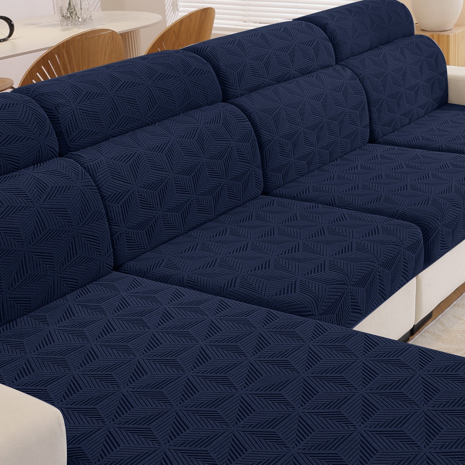 Ystyle 2 Seater Elastic Sofa Cushion Covers, Separate Sofa Seat Cushion Slipcovers, Universal Stretch Sofa Seat Protectors