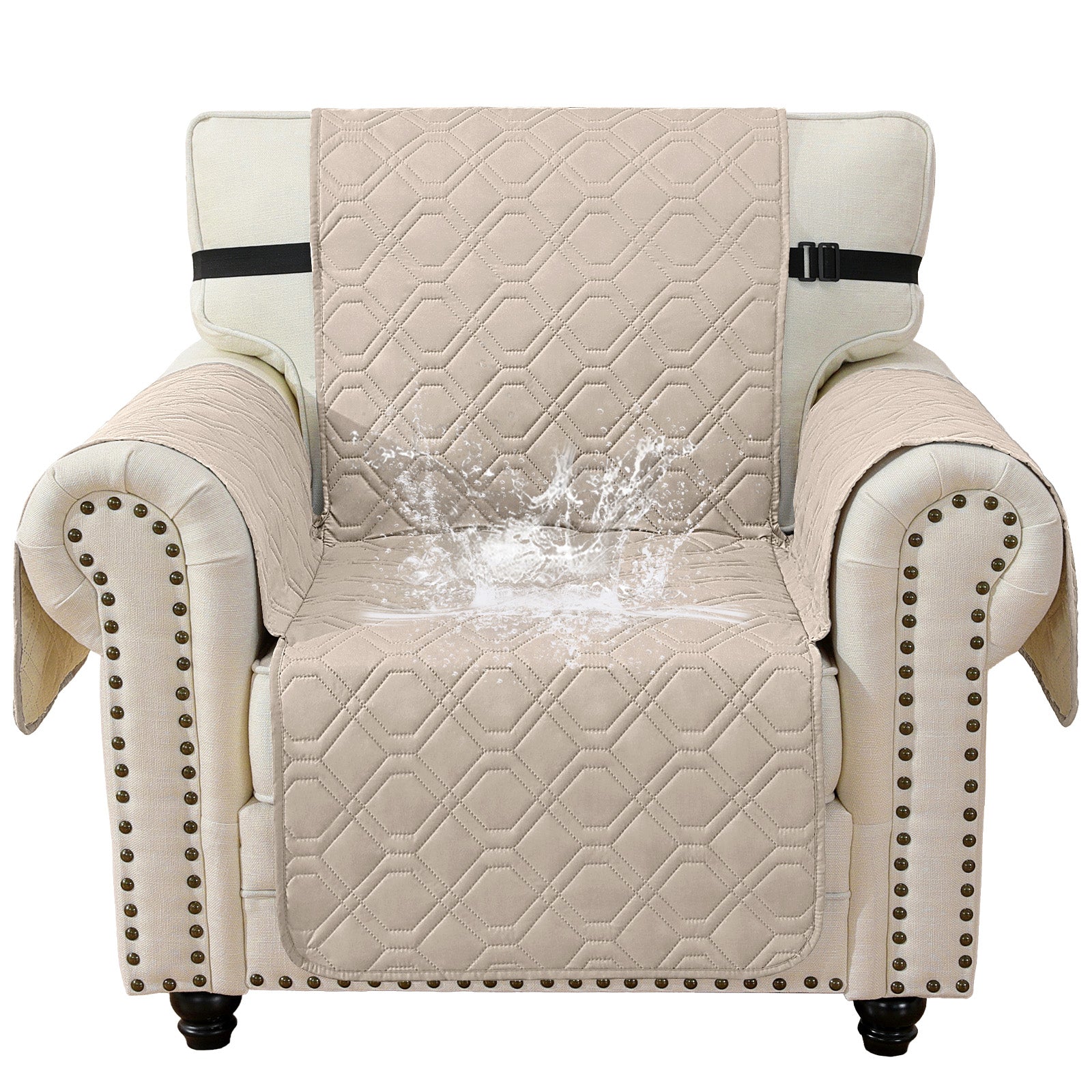 imperméable Armchair canapé couverture with accoudoirs antidérapant Pockets