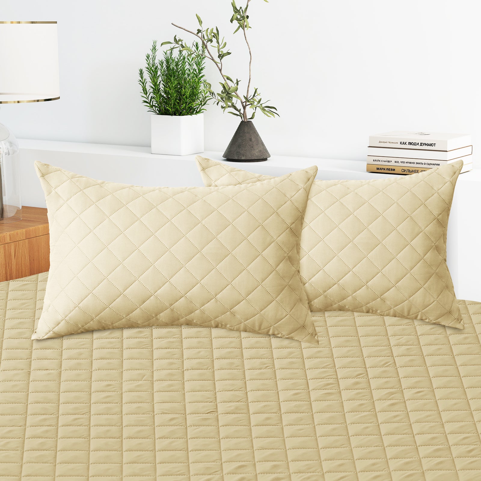 YSTYLE 2 Waterproof Pillowcases 50x80cm Breathable Anti Mite-YSTYLE