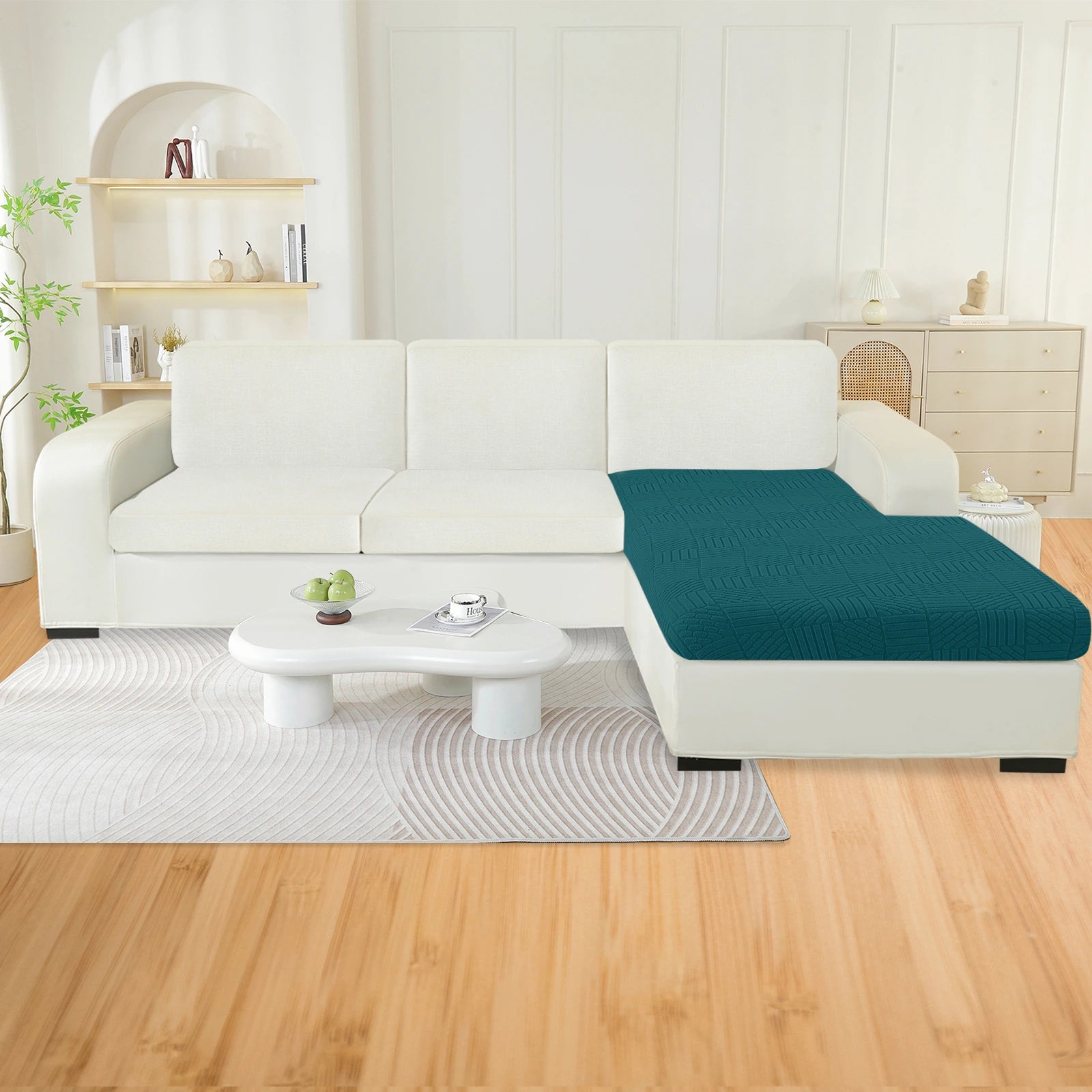 YSTYLE L-Shape Stretch Sofa Seat Cover Geometric Pattern-YSTYLE