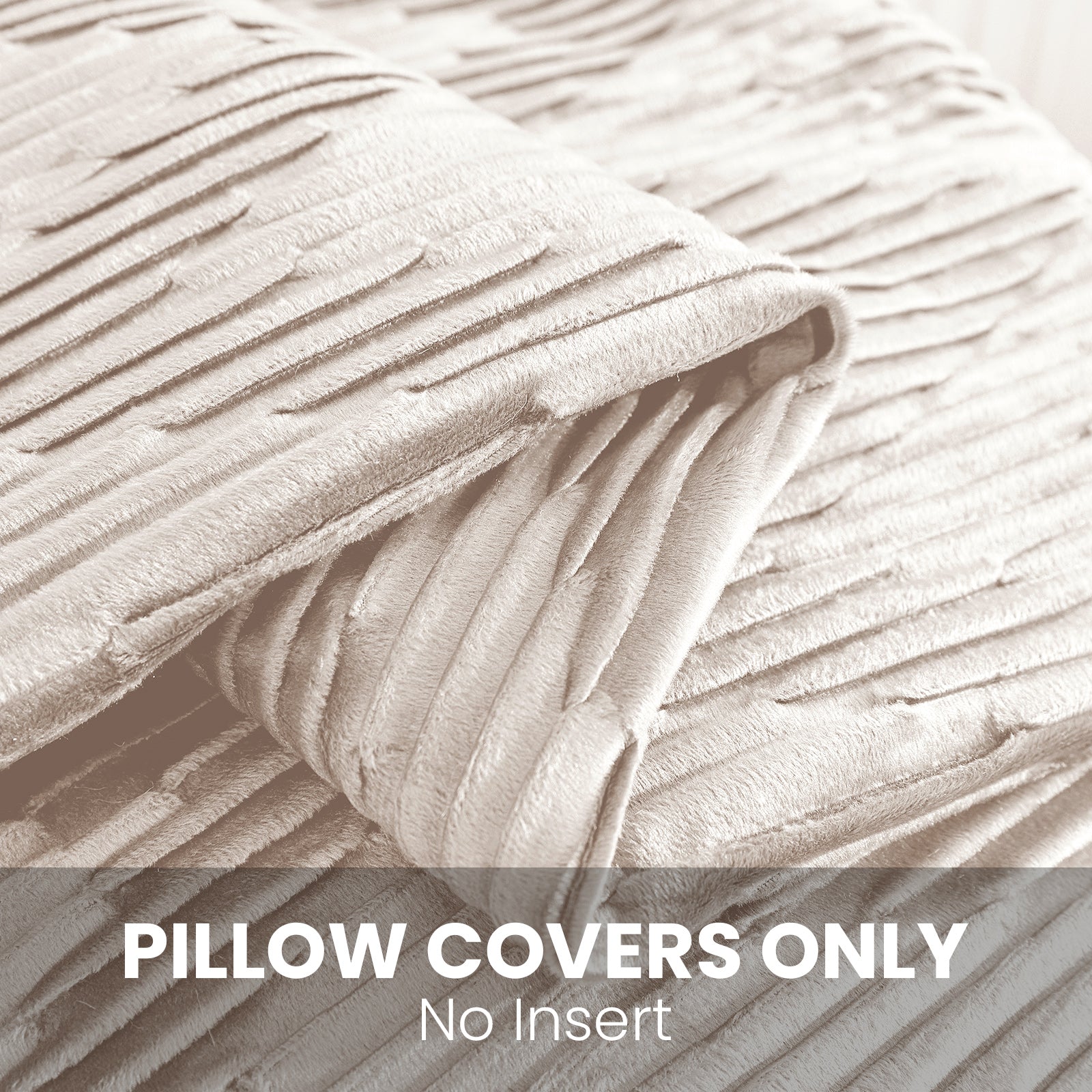 Ystyle 2 Pieces Cushion Covers Sofa 50 x 50 cm Velvet Minimalist Cushion Covers Invisible Zipper Decorative Cushion Covers for Sofa Living Room Bedroom