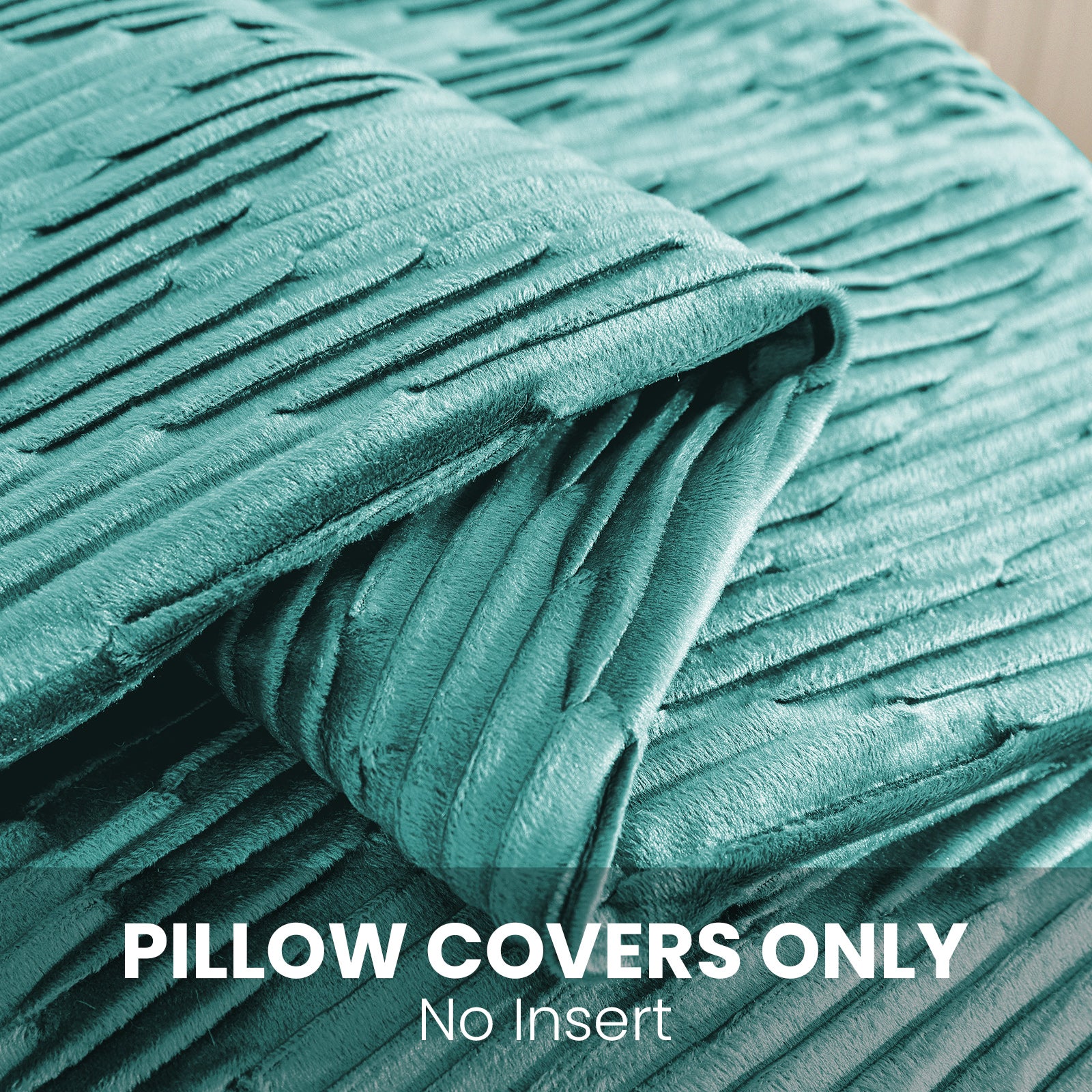 Ystyle 2 Pieces Cushion Covers Sofa 50 x 50 cm Velvet Minimalist Cushion Covers Invisible Zipper Decorative Cushion Covers for Sofa Living Room Bedroom