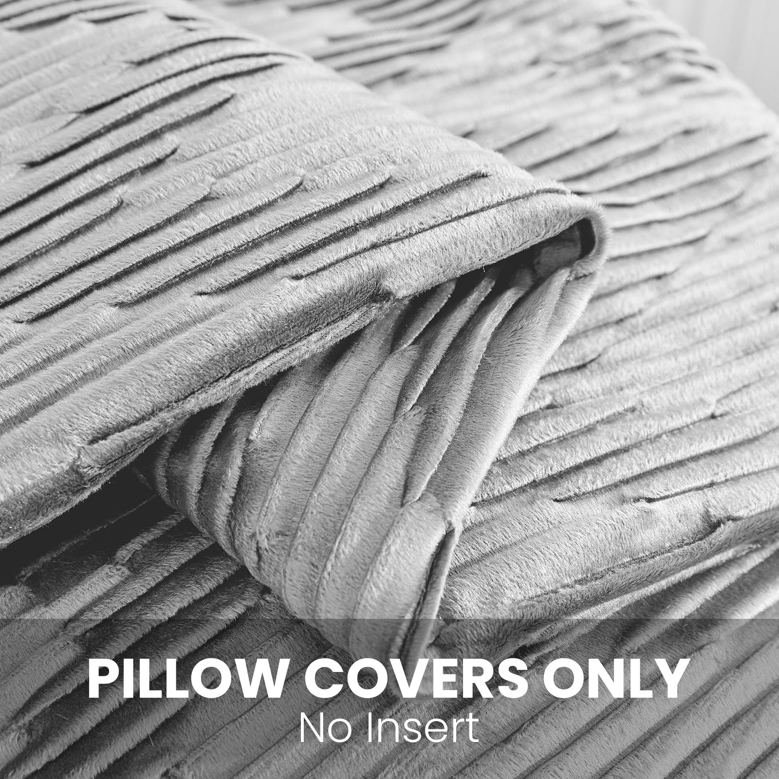 Ystyle 2 Pieces Cushion Covers Sofa 50 x 50 cm Velvet Minimalist Cushion Covers Invisible Zipper Decorative Cushion Covers for Sofa Living Room Bedroom