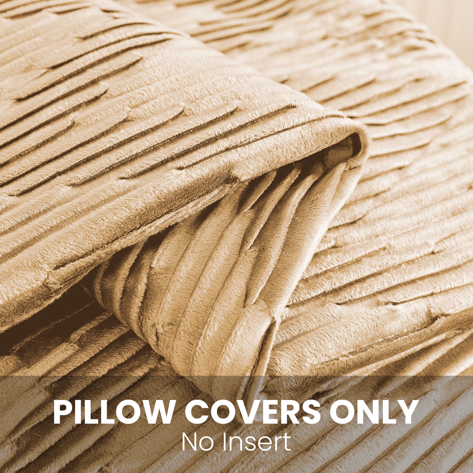 Ystyle 2 Pieces Cushion Covers Sofa 50 x 50 cm Velvet Minimalist Cushion Covers Invisible Zipper Decorative Cushion Covers for Sofa Living Room Bedroom