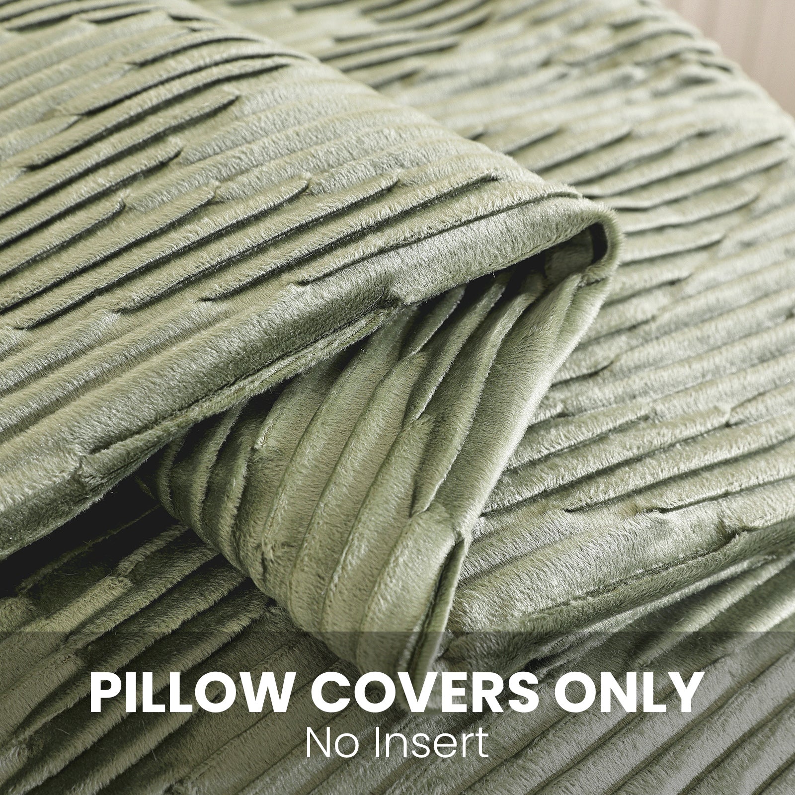 Ystyle 2 Pieces Cushion Covers Sofa 50 x 50 cm Velvet Minimalist Cushion Covers Invisible Zipper Decorative Cushion Covers for Sofa Living Room Bedroom