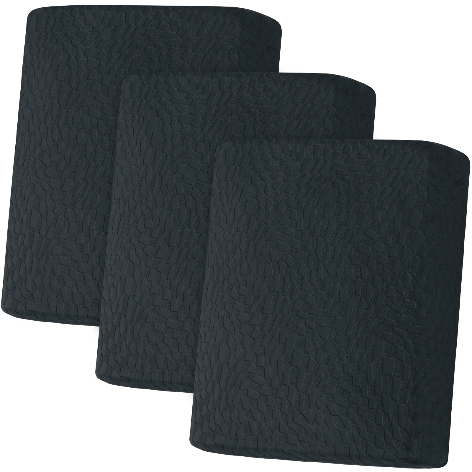 YSTYLE 3 Pieces Sofa Cushion Cover – Stretch Fit, Anti-Slip Design, Universal Use, Geometric Style, Full Protection-Jacquard Plaid