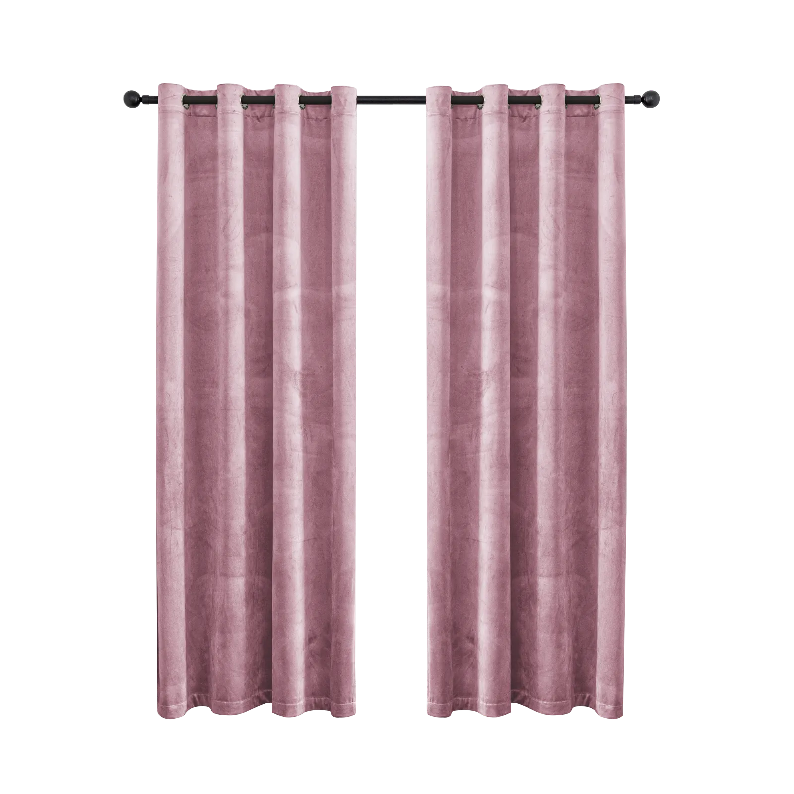 YSTYLE Elegant Velvet Curtains-2 pcs, Blackout & Heat Insulating, Eyelet Drapes for Home Windows