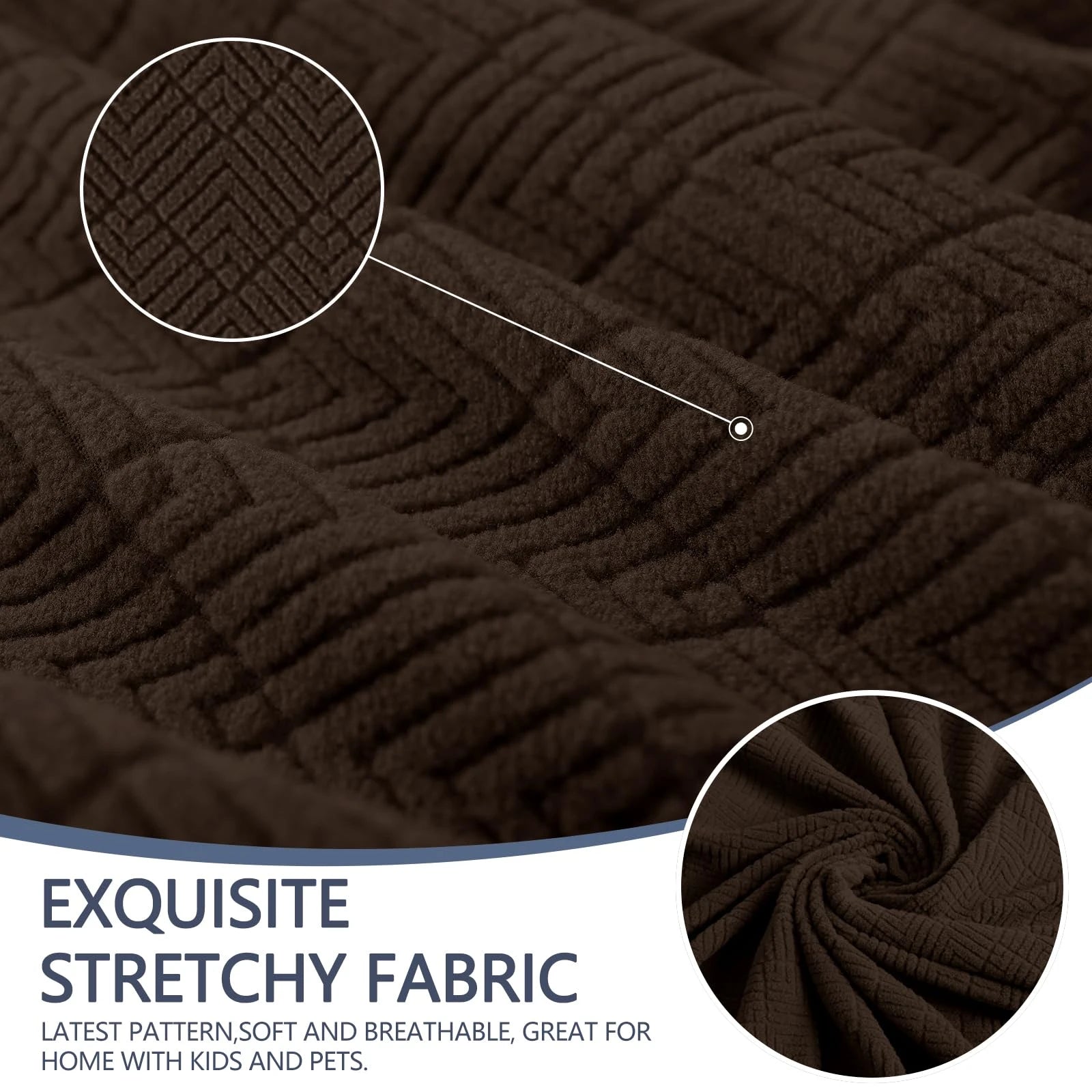 YSTYLE 3 Seater Sofa Cover – Stretch Fit, Anti-Slip, Pet-Proof, Full Coverage, Washable,Rhombic
