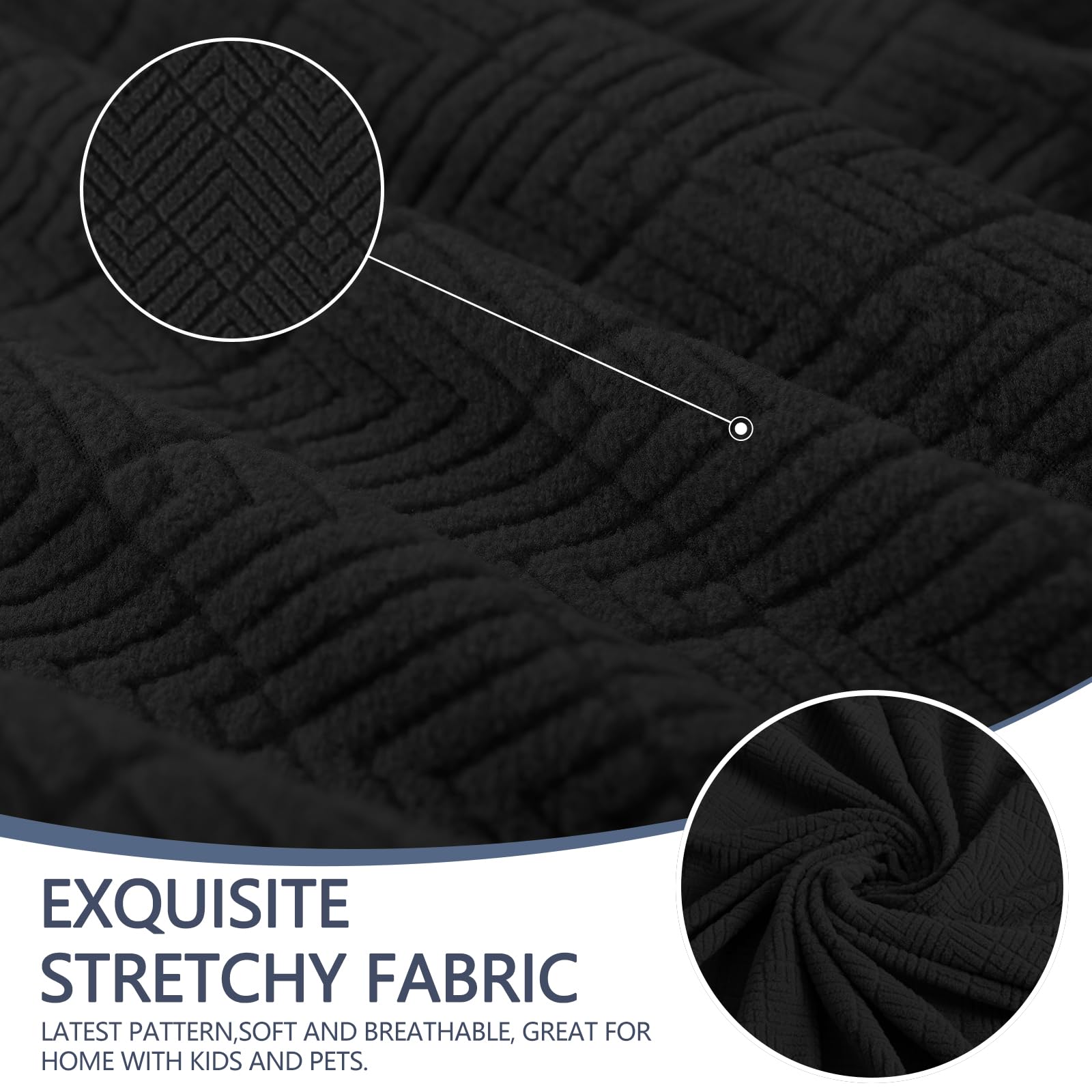 YSTYLE Cubierta de Sofá para 3 Personas – Ajuste Elástico, Antideslizante, Resistente a los Animales Domésticos, Cobertura Completa, Lavable, Diamante