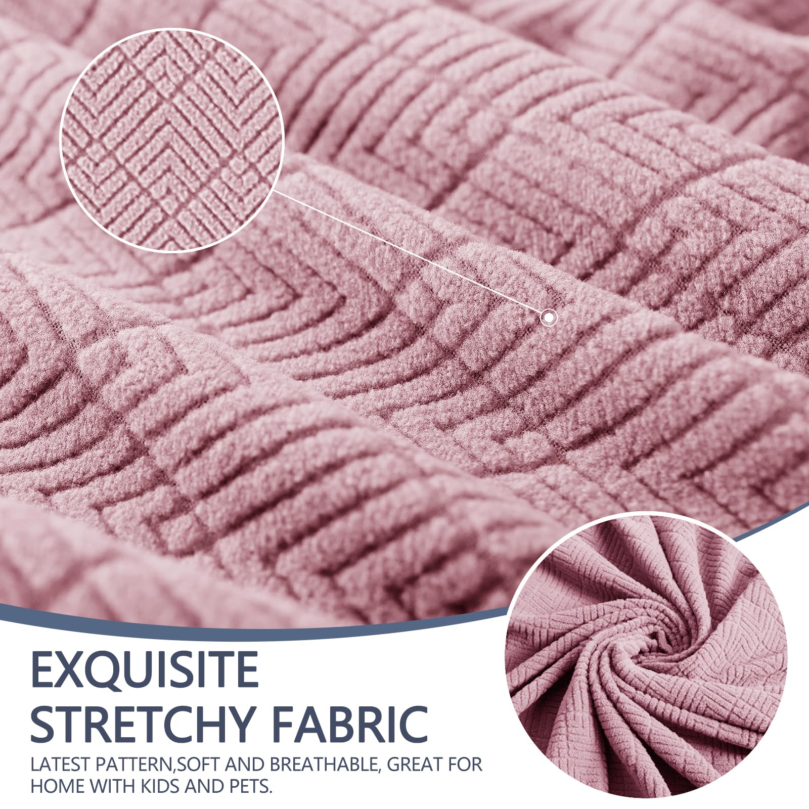 YSTYLE Cubierta de Sofá para 3 Personas – Ajuste Elástico, Antideslizante, Resistente a los Animales Domésticos, Cobertura Completa, Lavable, Diamante