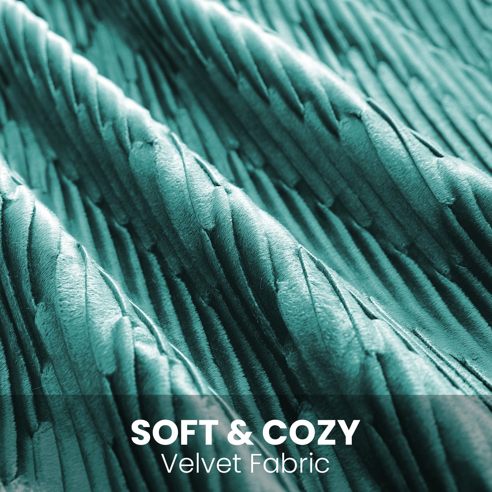 Ystyle 2 Pieces Cushion Covers Sofa 50 x 50 cm Velvet Minimalist Cushion Covers Invisible Zipper Decorative Cushion Covers for Sofa Living Room Bedroom