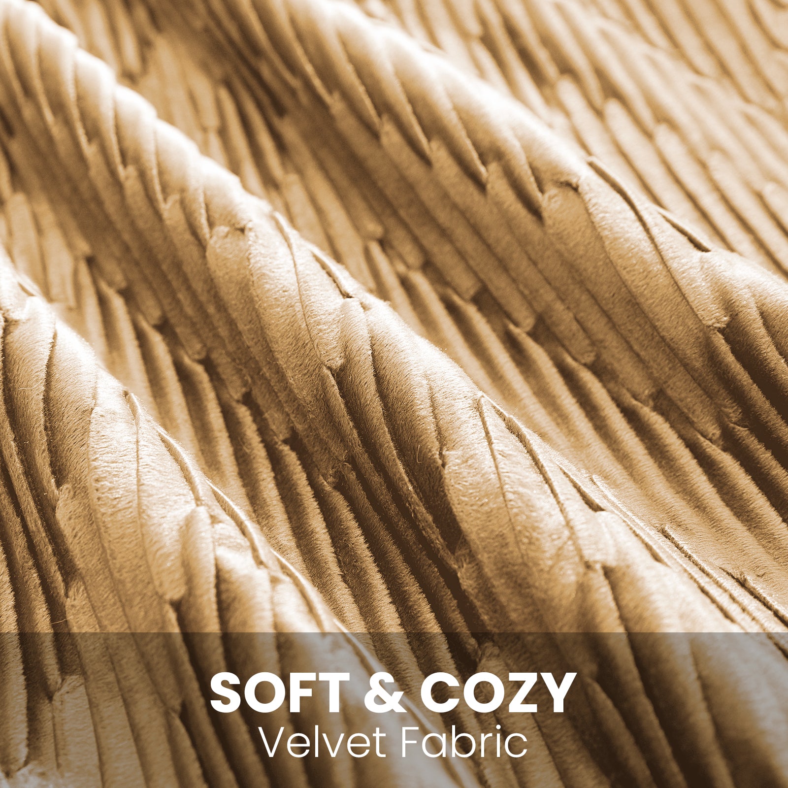 Ystyle 2 Pieces Cushion Covers Sofa 50 x 50 cm Velvet Minimalist Cushion Covers Invisible Zipper Decorative Cushion Covers for Sofa Living Room Bedroom