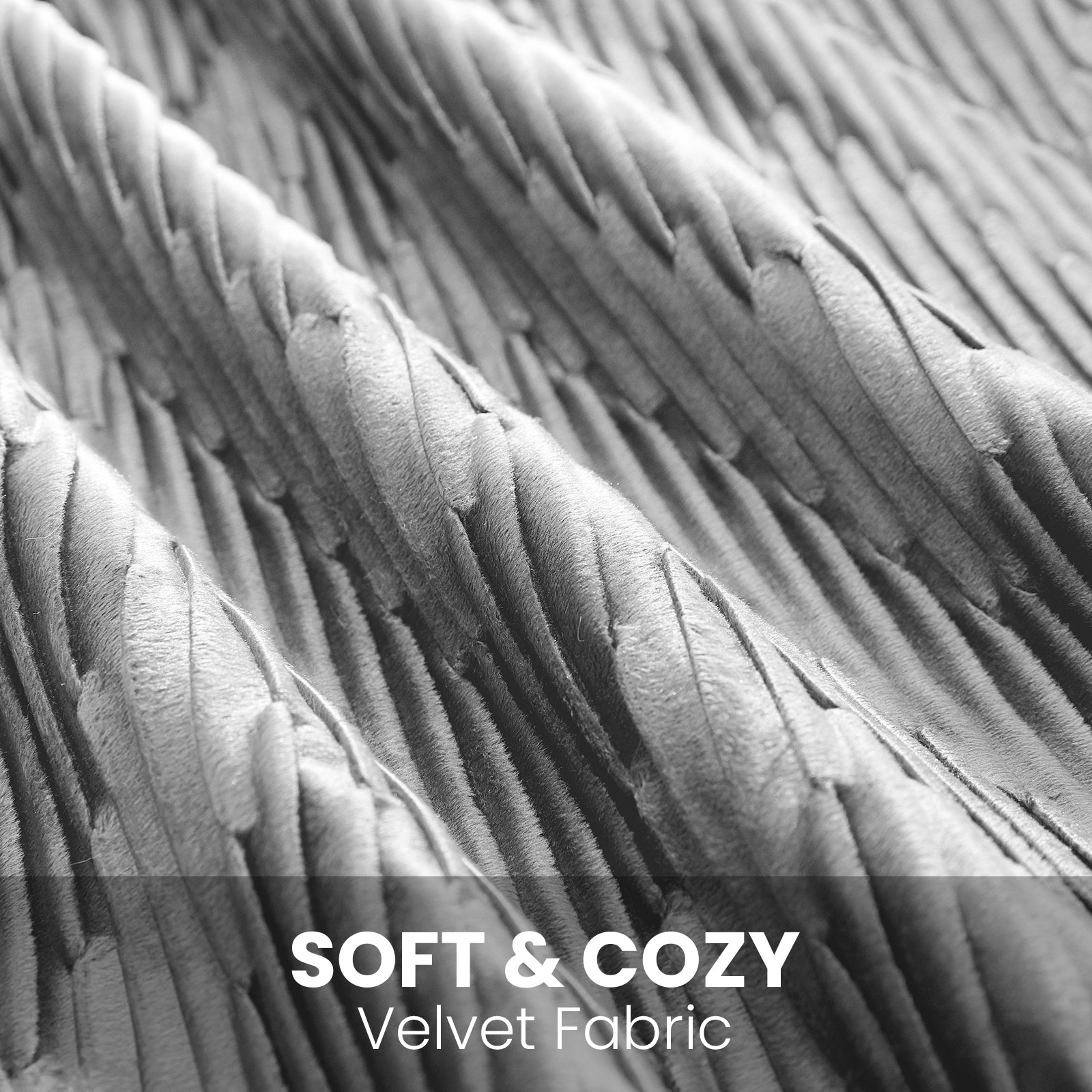 Ystyle 2 Pieces Cushion Covers Sofa 50 x 50 cm Velvet Minimalist Cushion Covers Invisible Zipper Decorative Cushion Covers for Sofa Living Room Bedroom