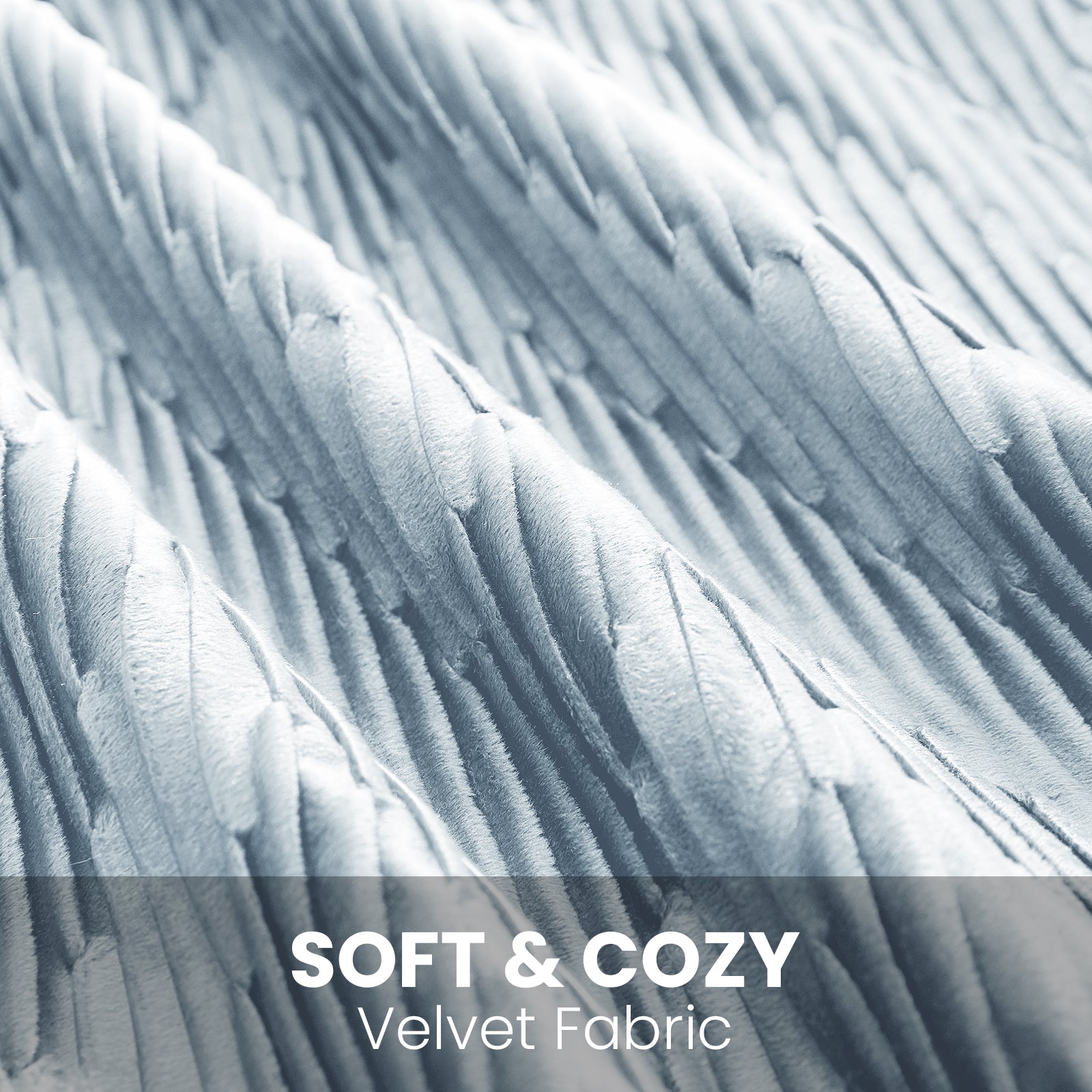 Ystyle 2 Pieces Cushion Covers Sofa 50 x 50 cm Velvet Minimalist Cushion Covers Invisible Zipper Decorative Cushion Covers for Sofa Living Room Bedroom