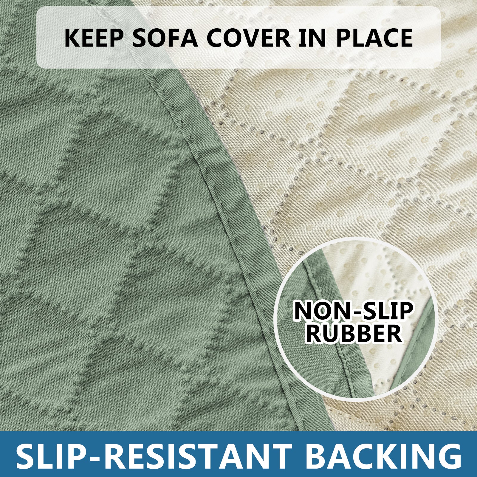 Copertura per divano impermeabile YSTYLE per 3 posti con braccioli, antiscivolo