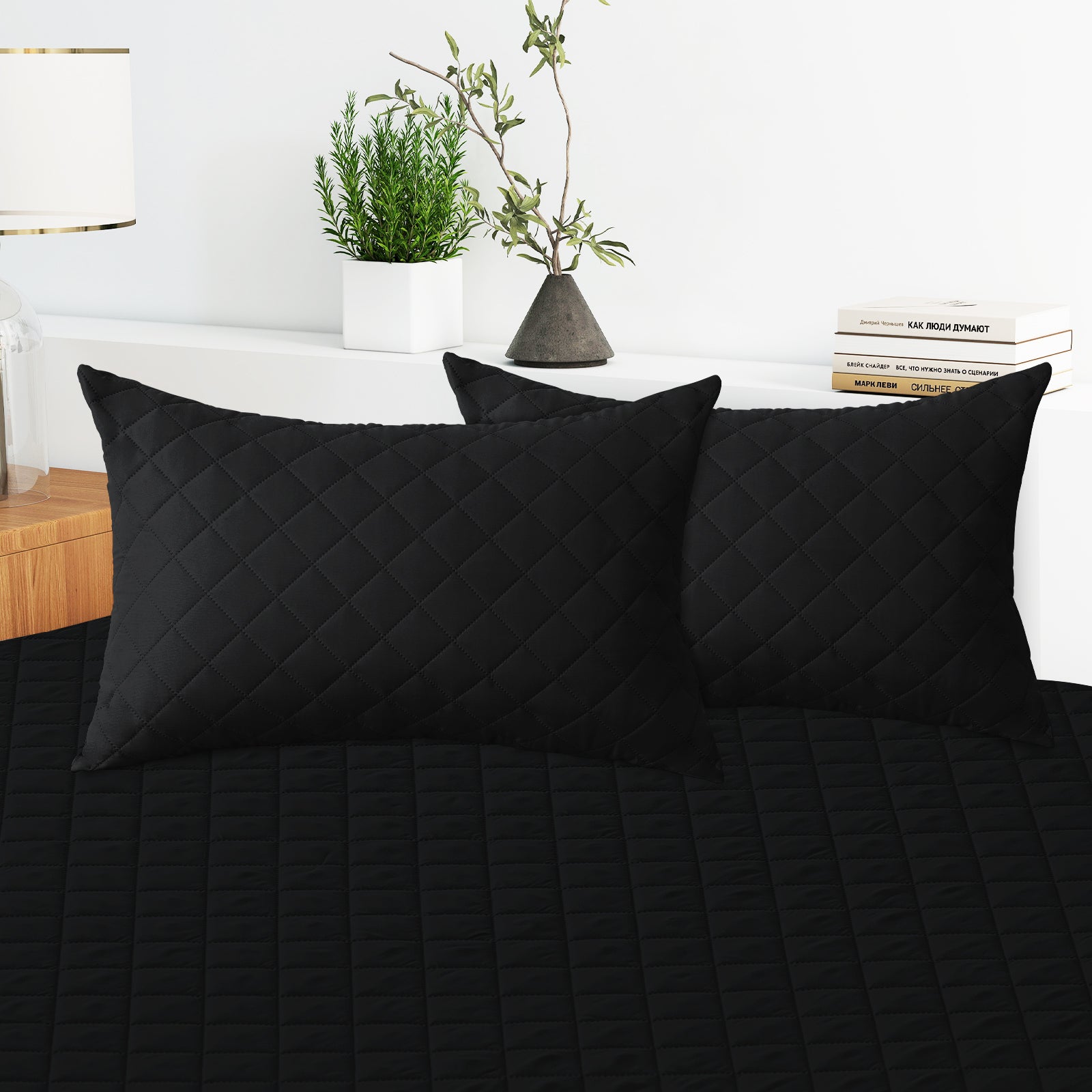 YSTYLE 2 Waterproof Pillowcases 50x80cm Breathable Anti Mite-YSTYLE