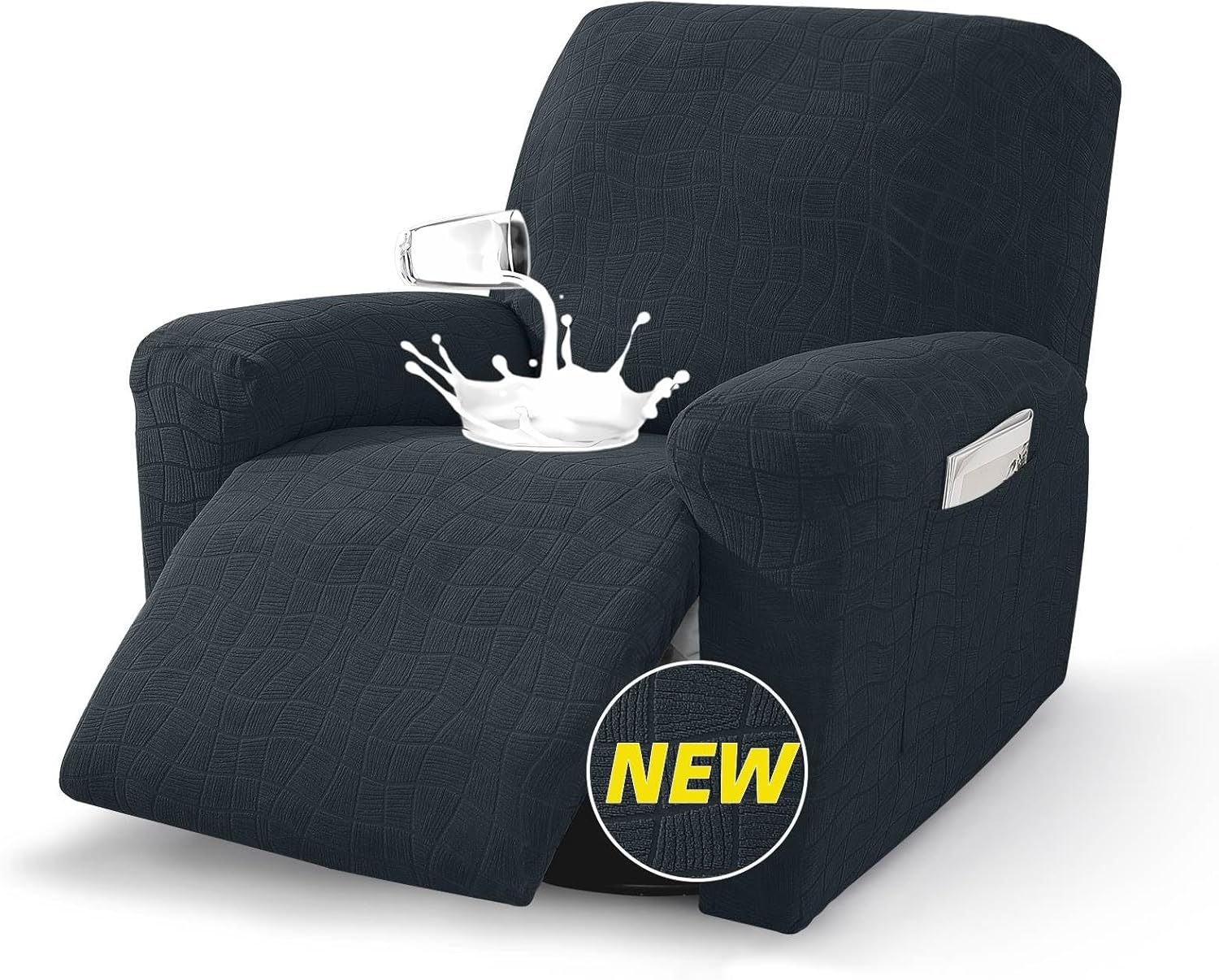 Ystyle 100% Waterproof Recliner Chair Cover Stretch Couch Cover Washable Slipcover Furniture Protector for Pets