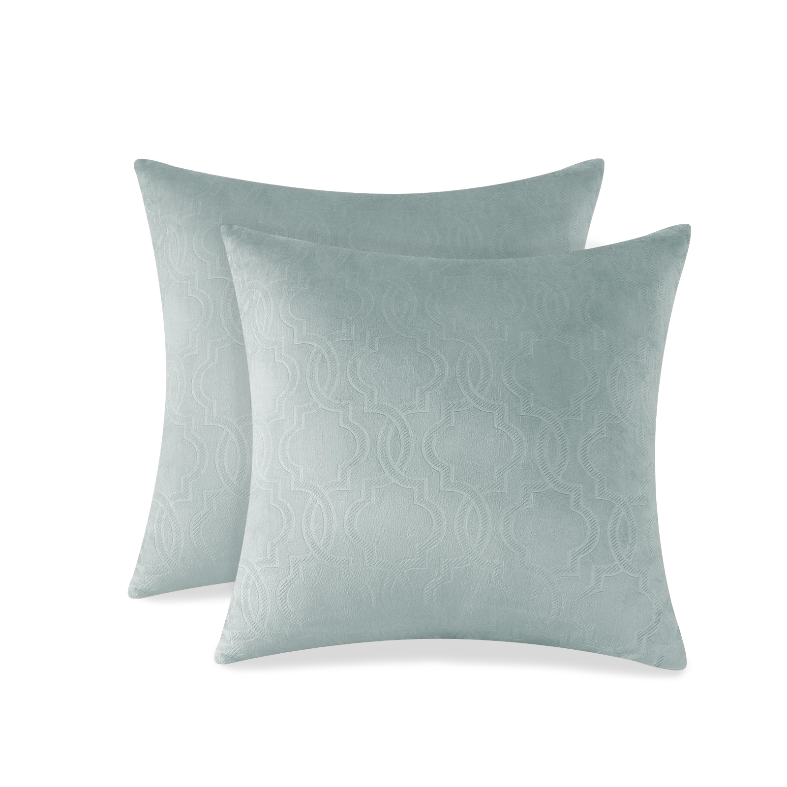 YSTYLE Velvet Sofa Cushion Covers, Decorative Throw Pillow Covers, 2 pcs, Hidden Zipper-Lantern Shape