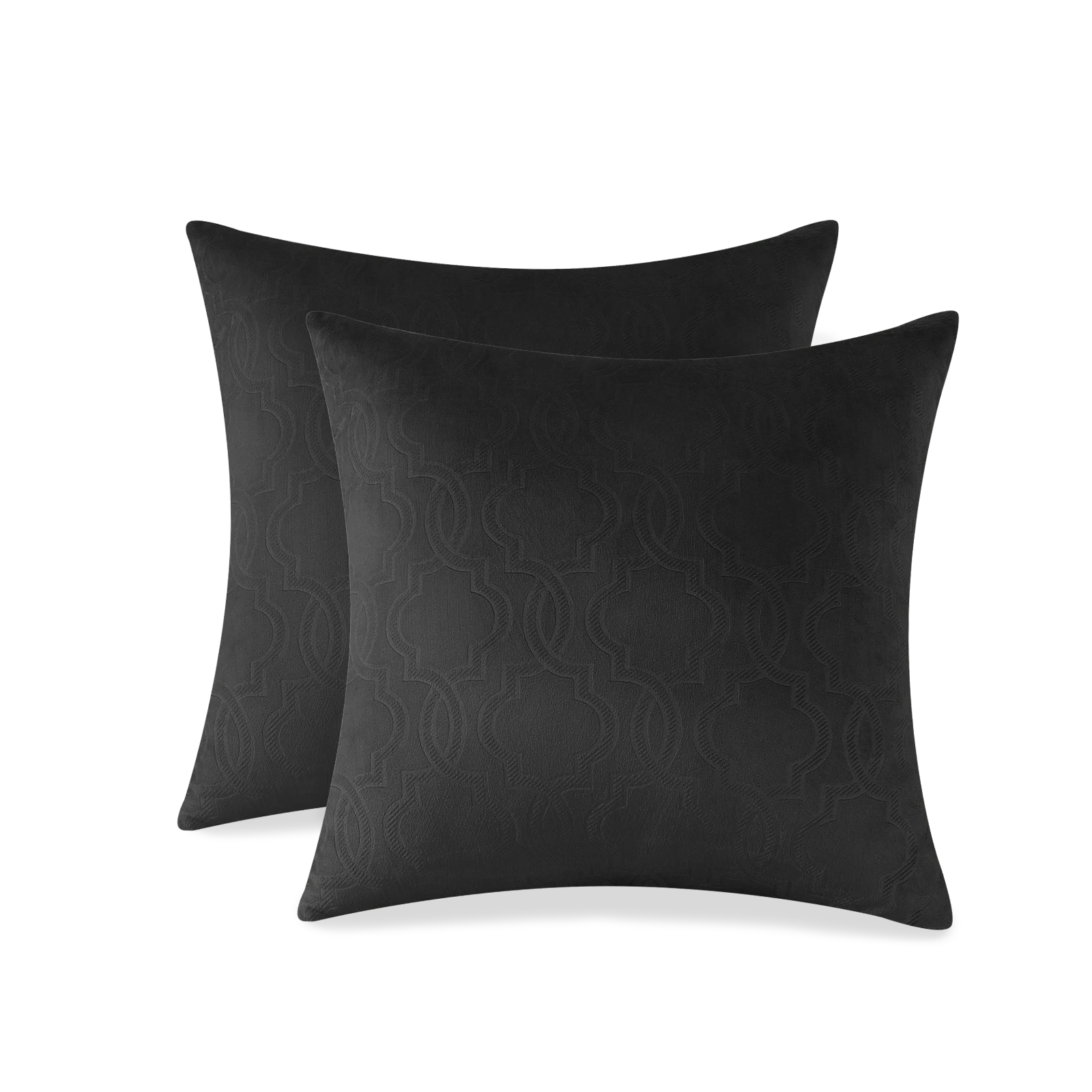 YSTYLE Velvet Sofa Cushion Covers, Decorative Throw Pillow Covers, 2 pcs, Hidden Zipper-Lantern Shape