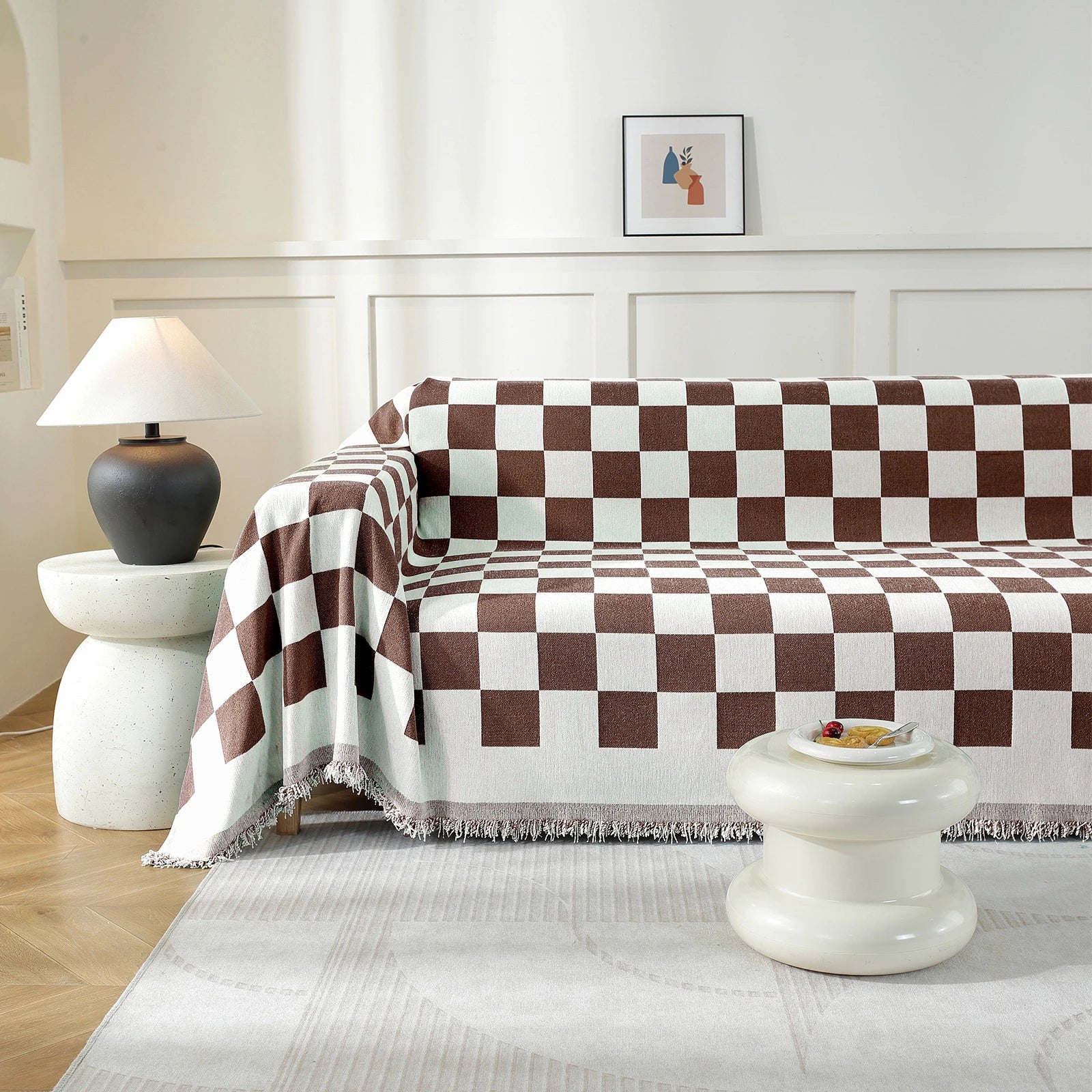 YSTYLE 4 Seater Sofa Throw Blanket 180x380cm Stain Resistant-YSTYLE