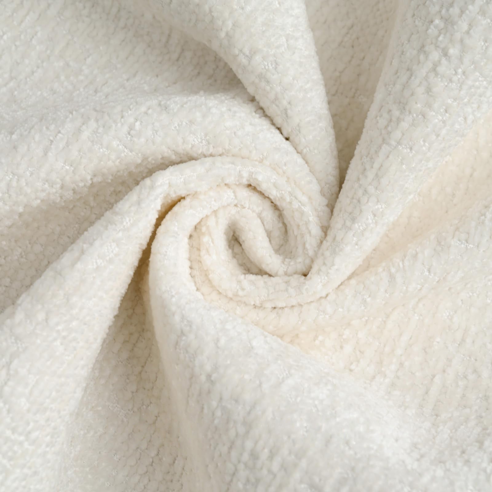 Ystyle Chenille Sofa Cushion Covers 60 x 60 cm, 2 Pieces, Soft Durable Heart-Shaped Cushion Cover, Decorative Elegant Pillow Case for Living Room