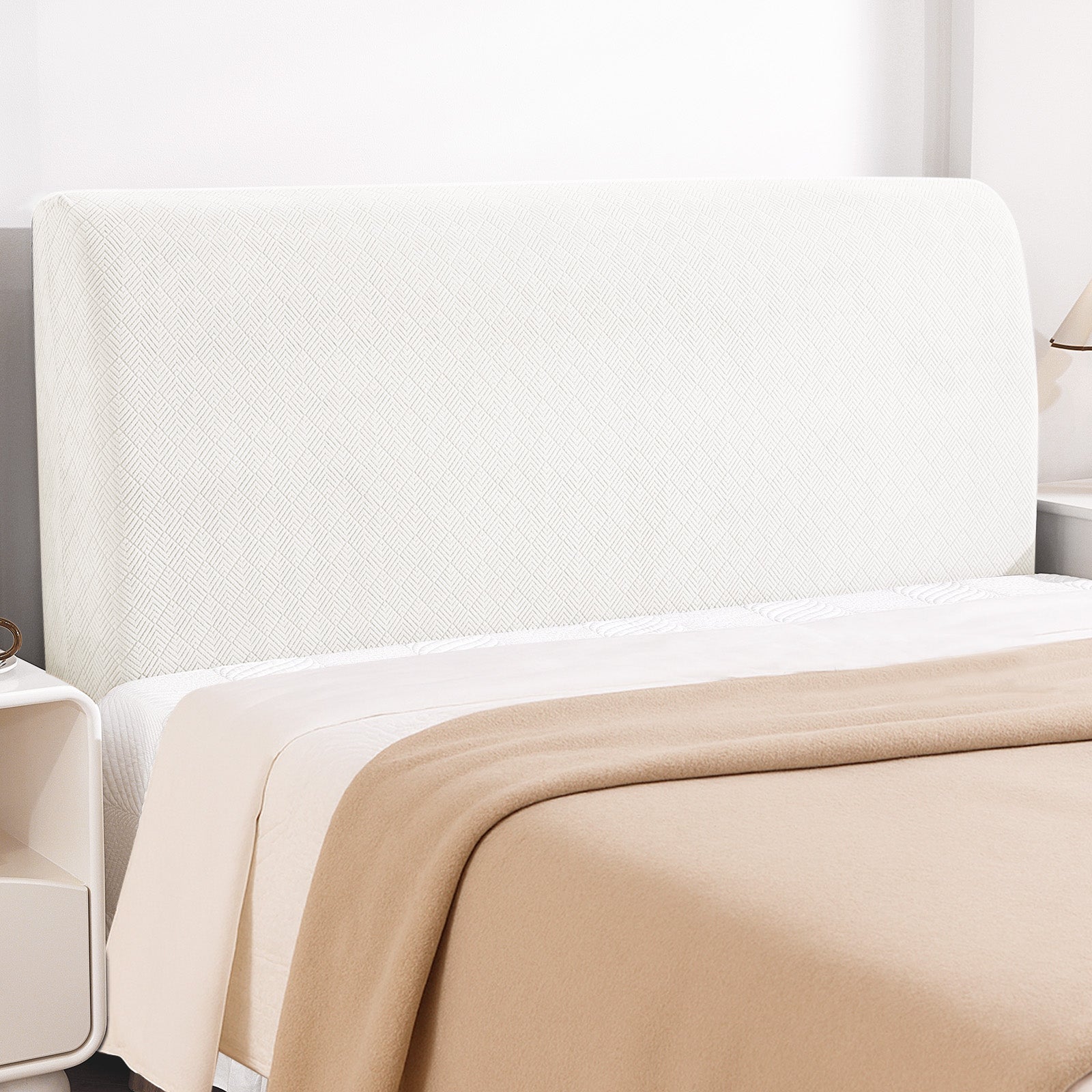 Ystyle 120cm Single Bed Headboard Cover Elasticated Headboard Slipcover, Universal Washable Single Bed Headboard Cover, Dust-Proof Headboard Protector