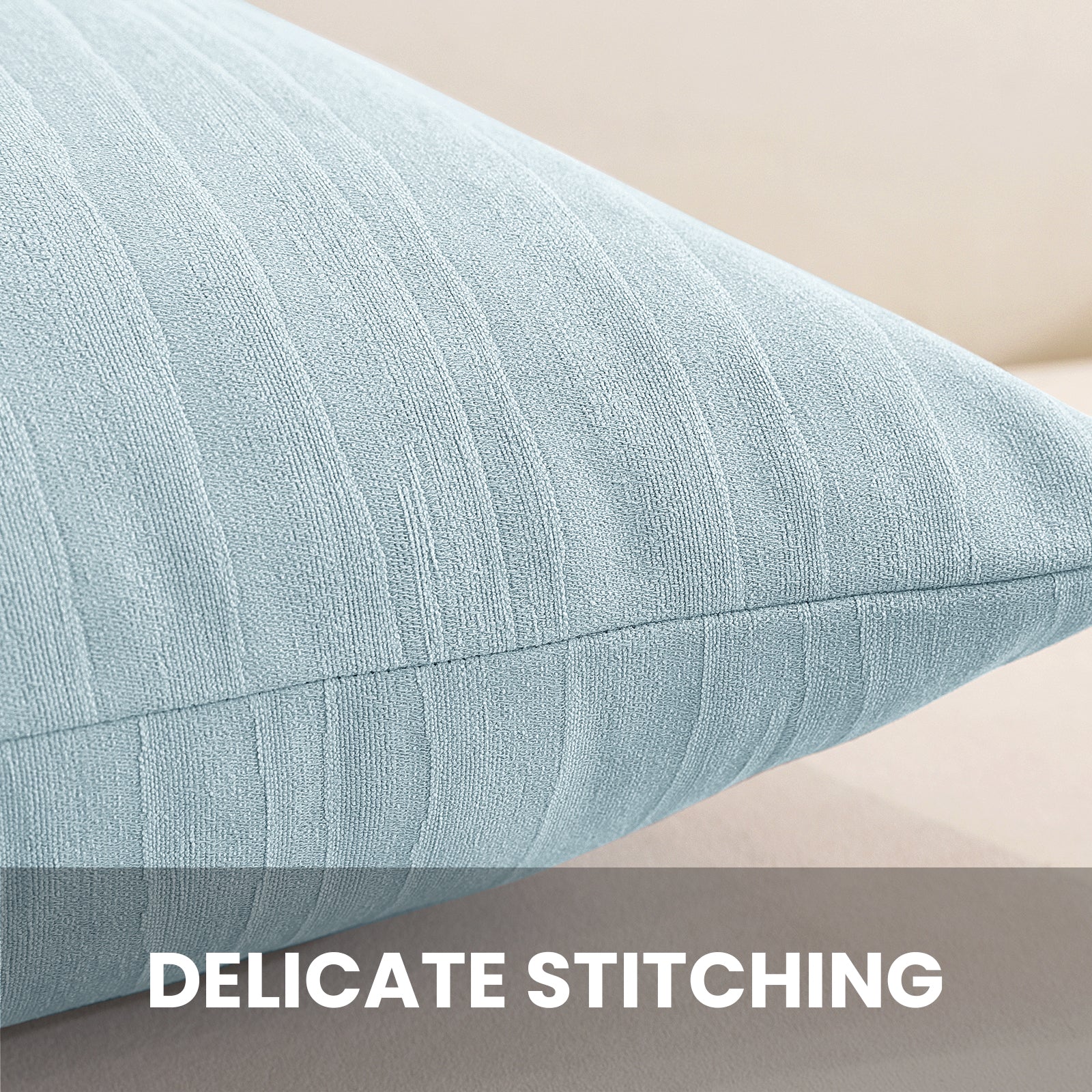 Ystyle 2 Pieces Cushion Covers Sofa 60 x 60 cm, Minimalist Colourful Cushion Cover, Invisible Zipper, Decorative Pillowcases, Sofa Living Room, Bedroom