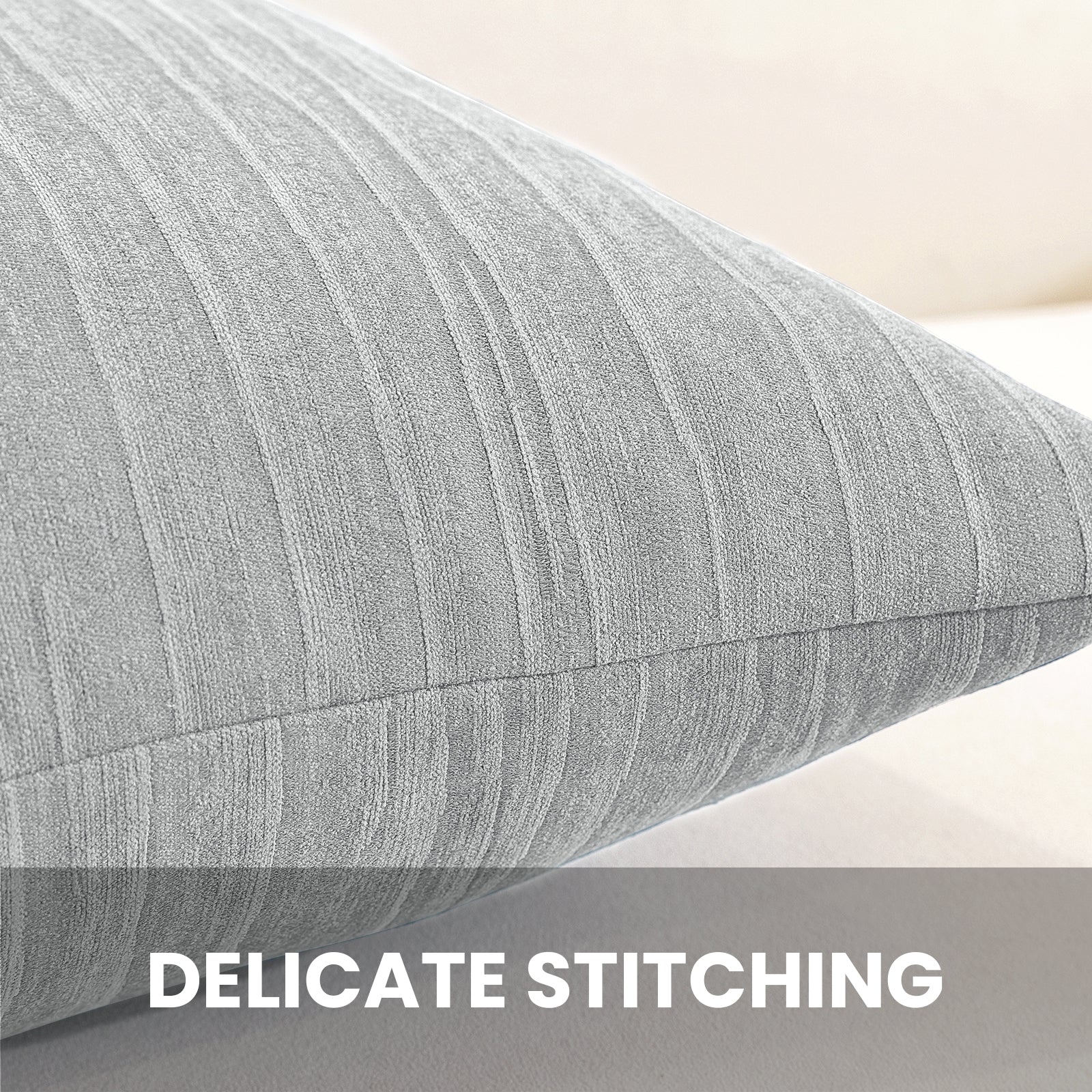 Ystyle 2 Pieces Cushion Covers Sofa 60 x 60 cm, Minimalist Colourful Cushion Cover, Invisible Zipper, Decorative Pillowcases, Sofa Living Room, Bedroom