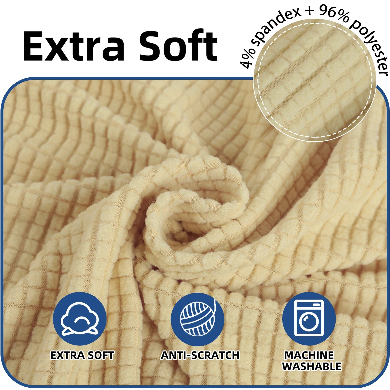 YSTYLE 2 Pieces Stretch Dining Chair Covers Jacquard Pattern-YSTYLE