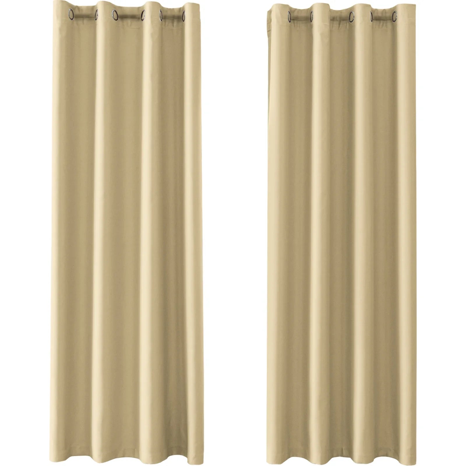 YSTYLE 2 Pieces Waterproof Blackout Curtains Thermal Insulated-YSTYLE