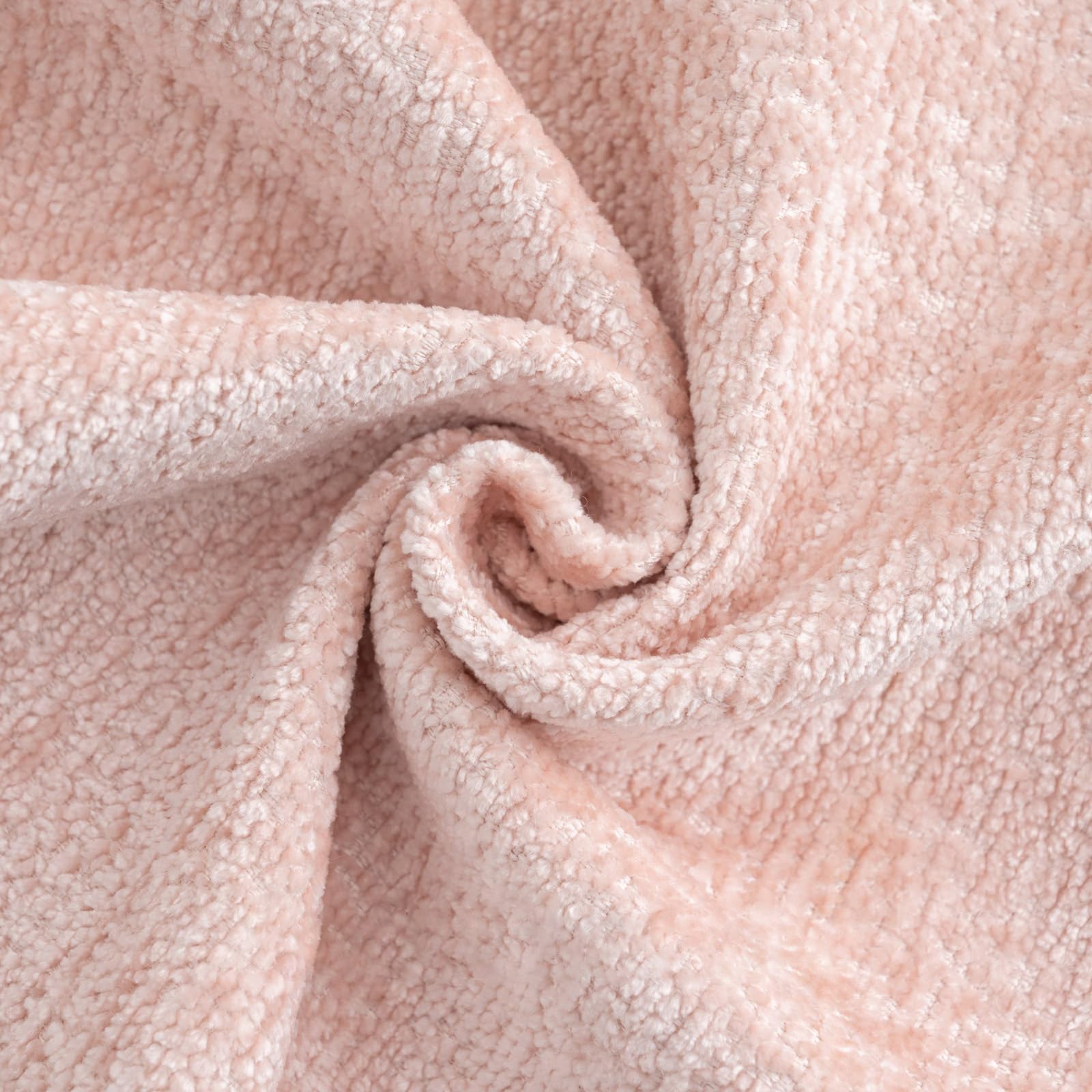 Ystyle Chenille Sofa Cushion Covers 60 x 60 cm, 2 Pieces, Soft Durable Heart-Shaped Cushion Cover, Decorative Elegant Pillow Case for Living Room