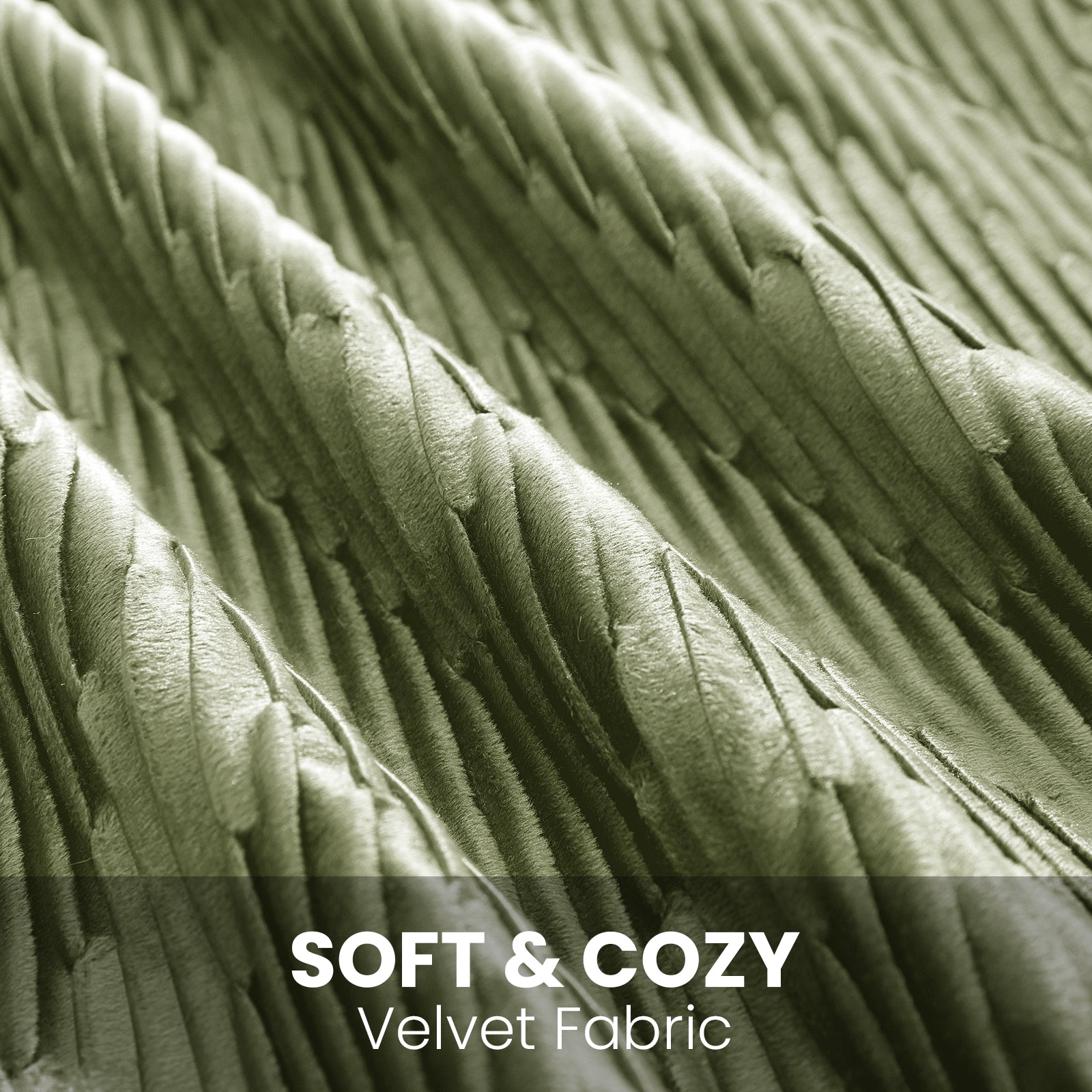 Ystyle 2 Pieces Cushion Covers Sofa 50 x 50 cm Velvet Minimalist Cushion Covers Invisible Zipper Decorative Cushion Covers for Sofa Living Room Bedroom