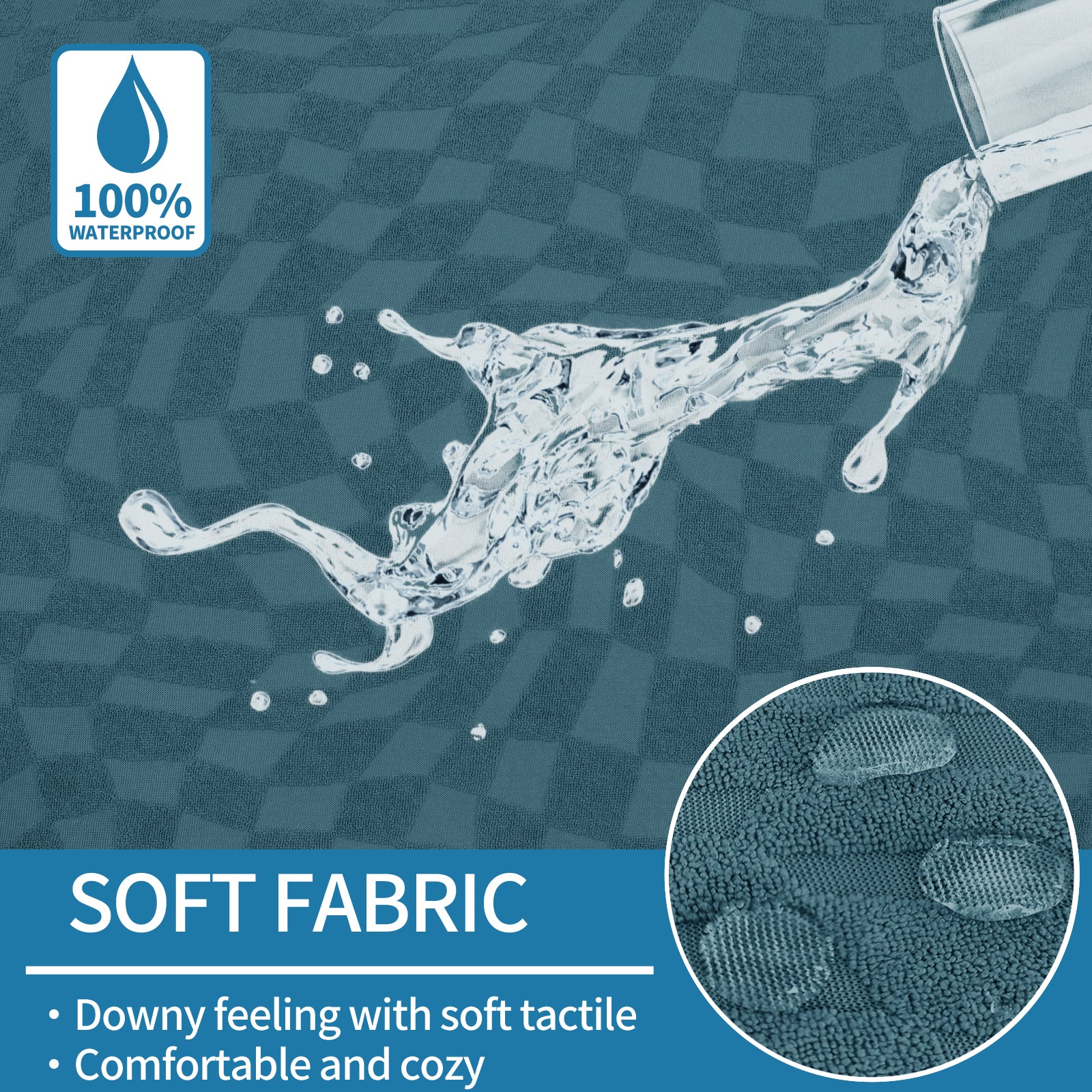 Copertura stretch per sedile del divano 2 posti Geometrica Anti-scivolo | YSTYLE