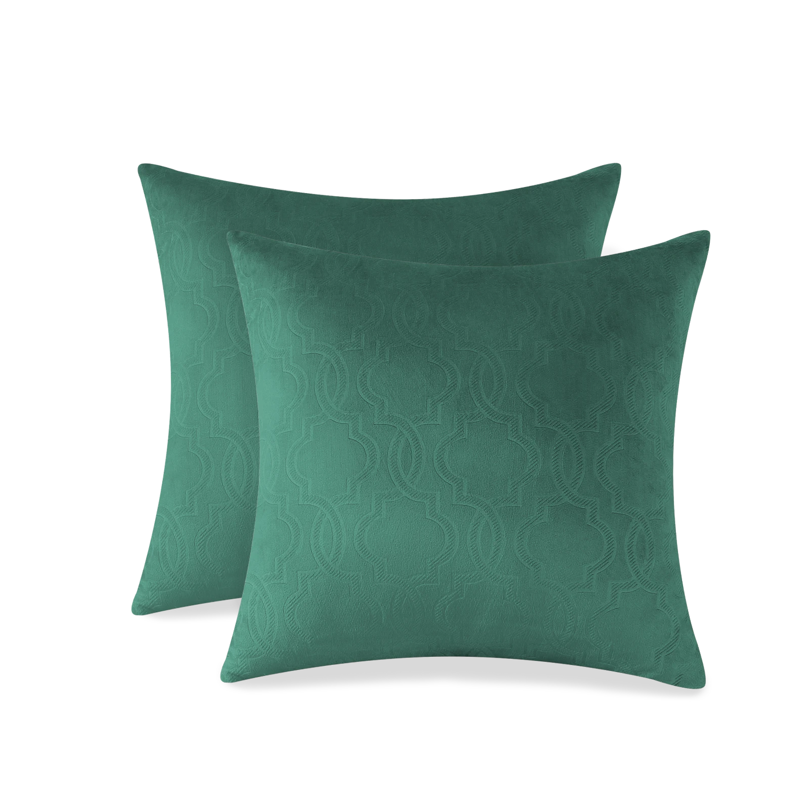 YSTYLE Velvet Sofa Cushion Covers, Decorative Throw Pillow Covers, 2 pcs, Hidden Zipper-Lantern Shape