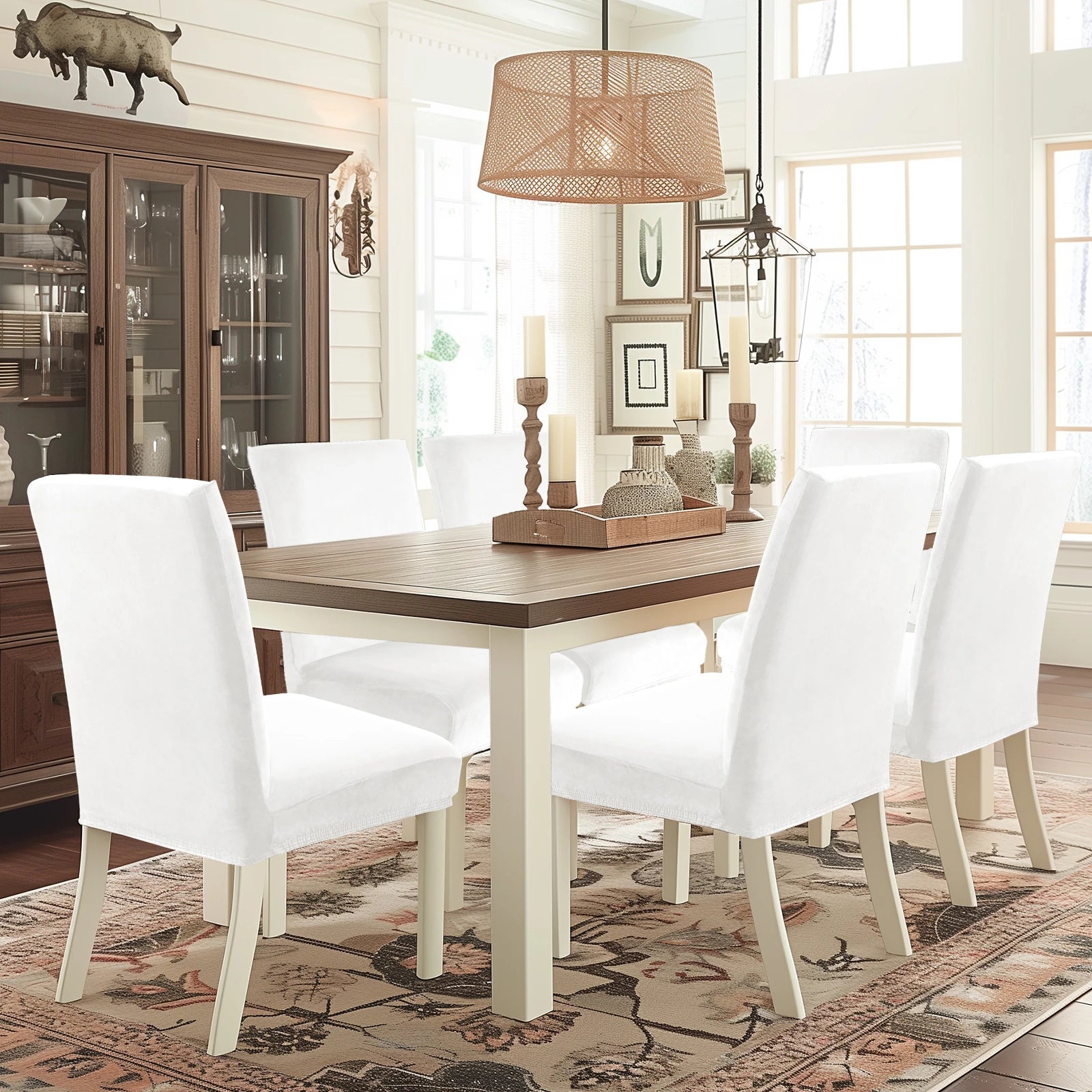 YSTYLE Velvet Chair Covers 2 pcs – Stretch Fit, Universal Use, High Back, Soft & Protective