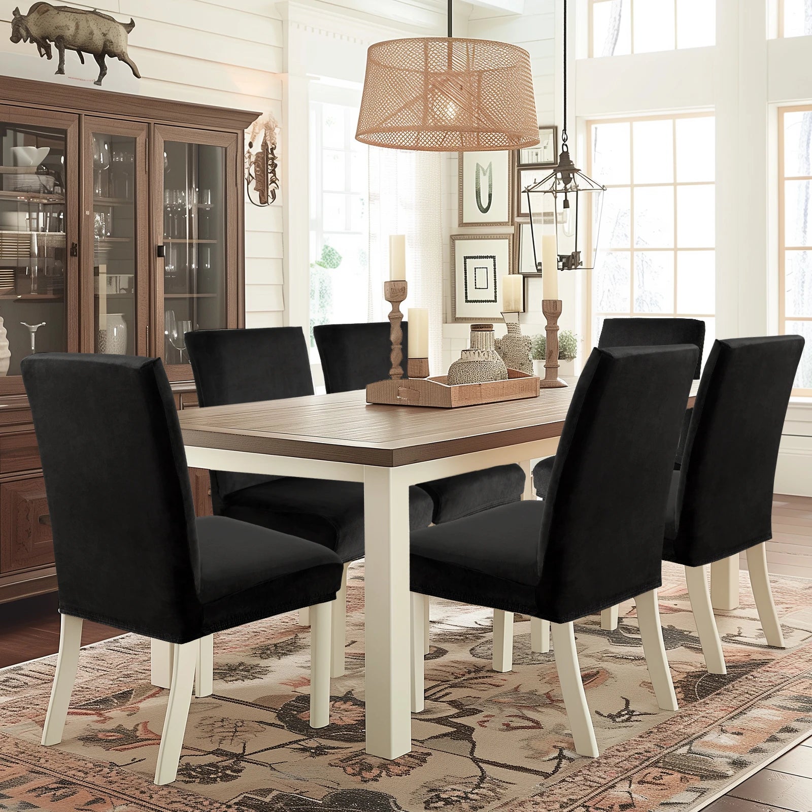 YSTYLE Velvet Chair Covers 2 pcs – Stretch Fit, Universal Use, High Back, Soft & Protective