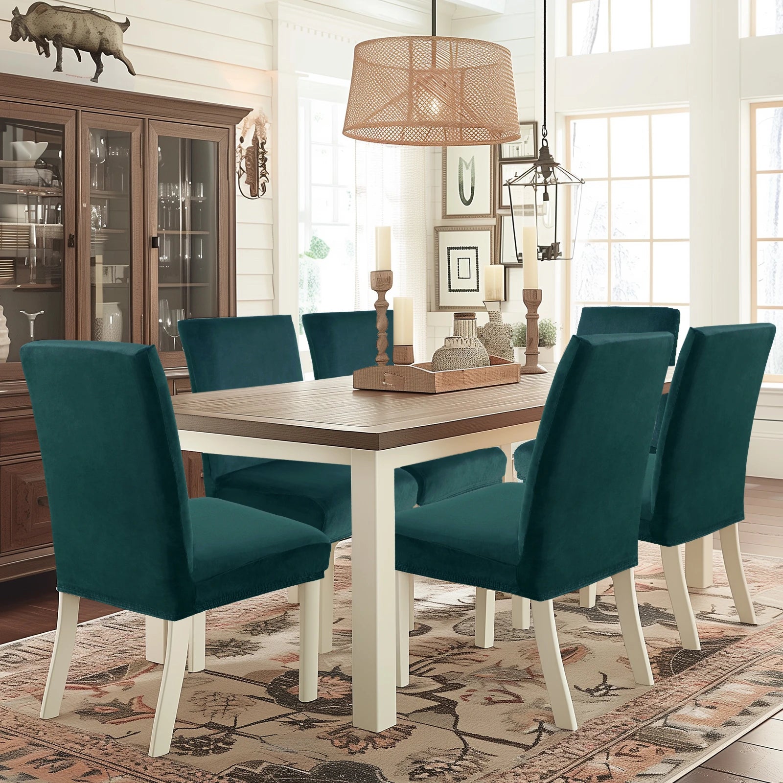 YSTYLE Velvet Chair Covers 2 pcs – Stretch Fit, Universal Use, High Back, Soft & Protective