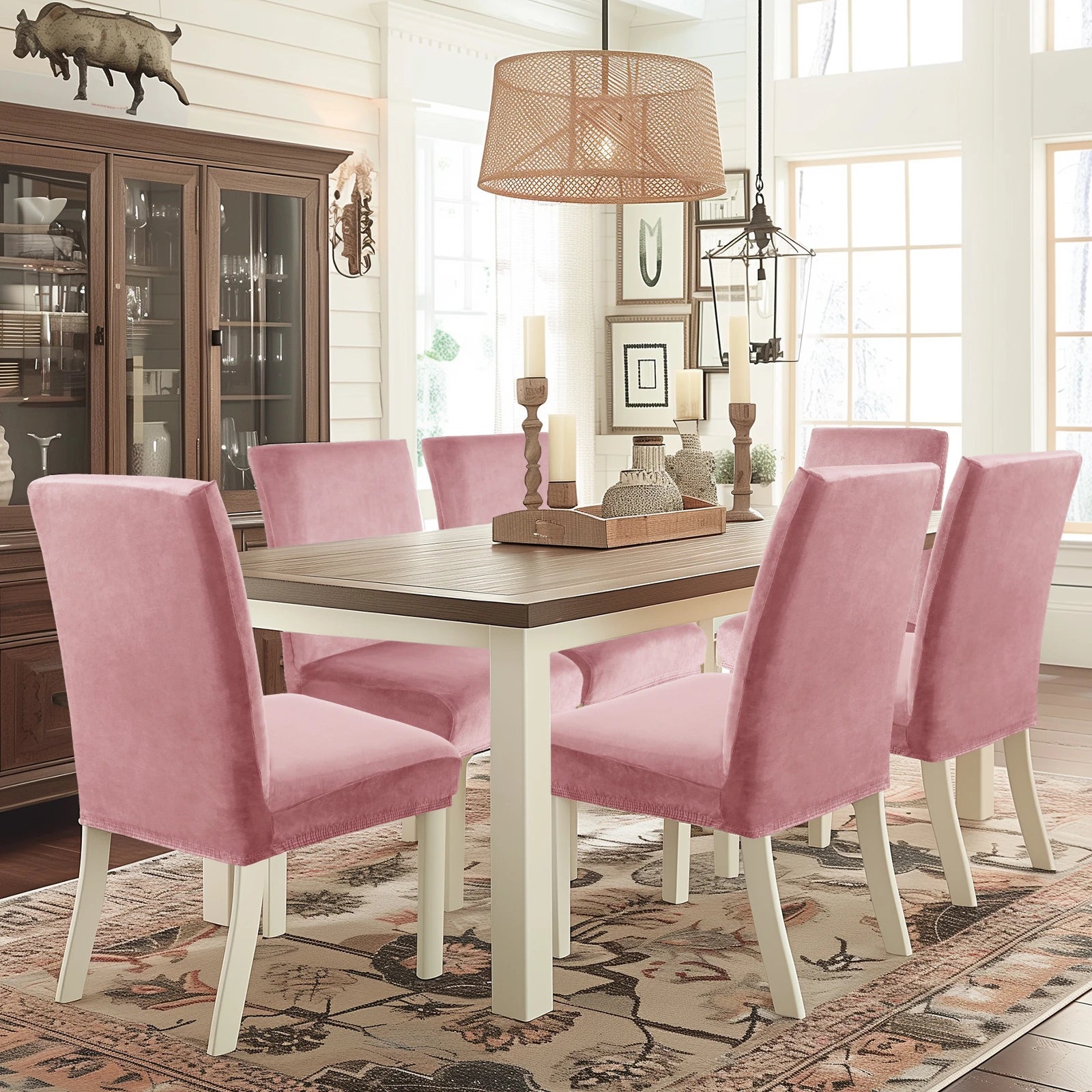 YSTYLE Velvet Chair Covers 2 pcs – Stretch Fit, Universal Use, High Back, Soft & Protective